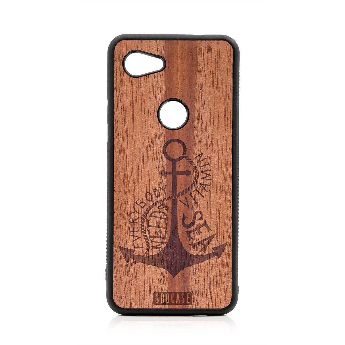 Everybody Needs Vitamin Sea (Anchor) Design Wood Case For Google Pixel 3A XL by GR8CASE