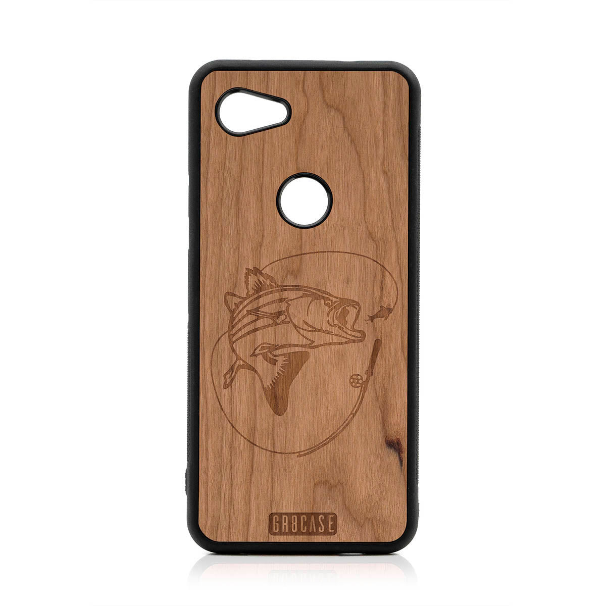 Fish and Reel Design Wood Case For Google Pixel 3A XL by GR8CASE