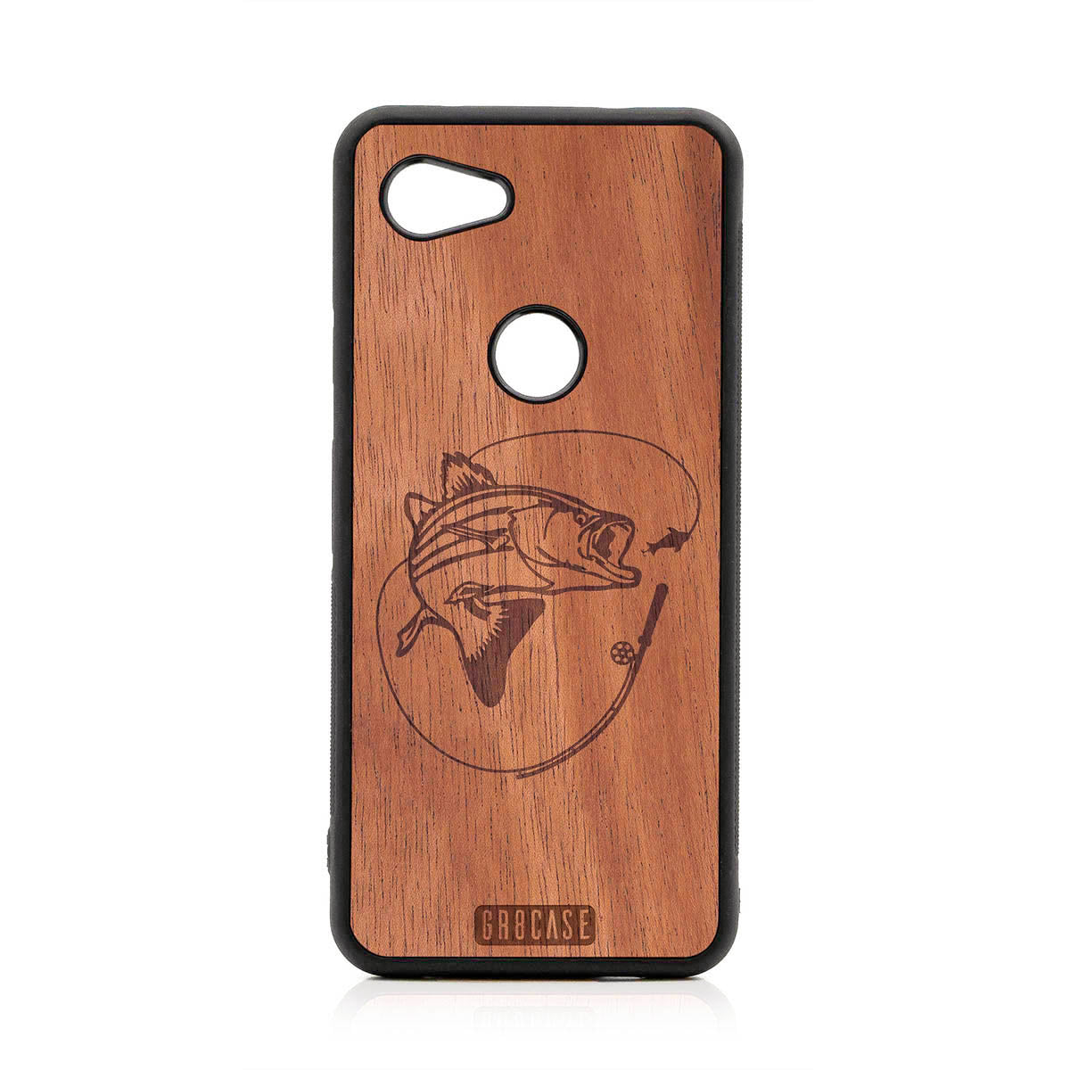 Fish and Reel Design Wood Case For Google Pixel 3A XL by GR8CASE