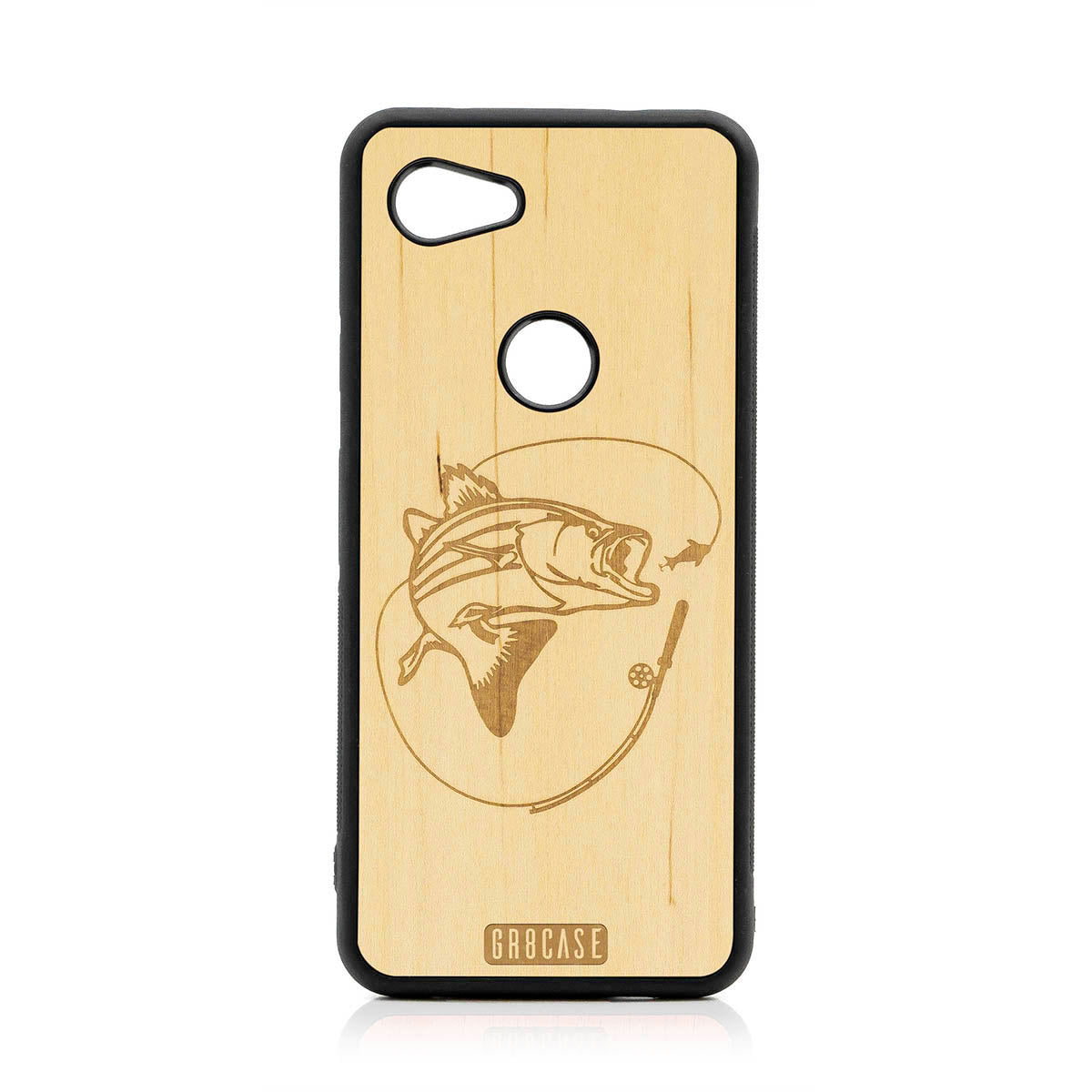 Fish and Reel Design Wood Case For Google Pixel 3A XL by GR8CASE
