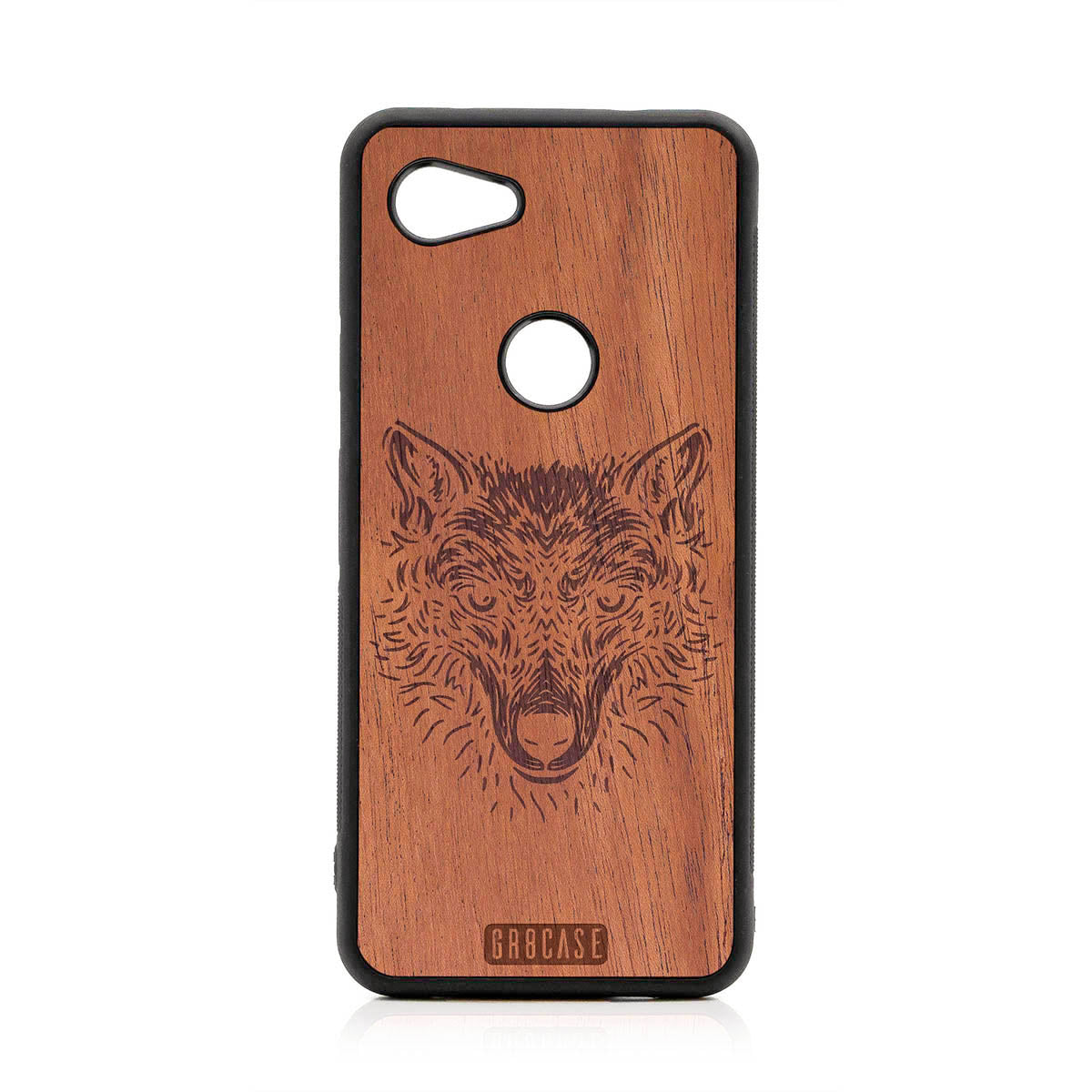 Furry Wolf Design Wood Case For Google Pixel 3A XL