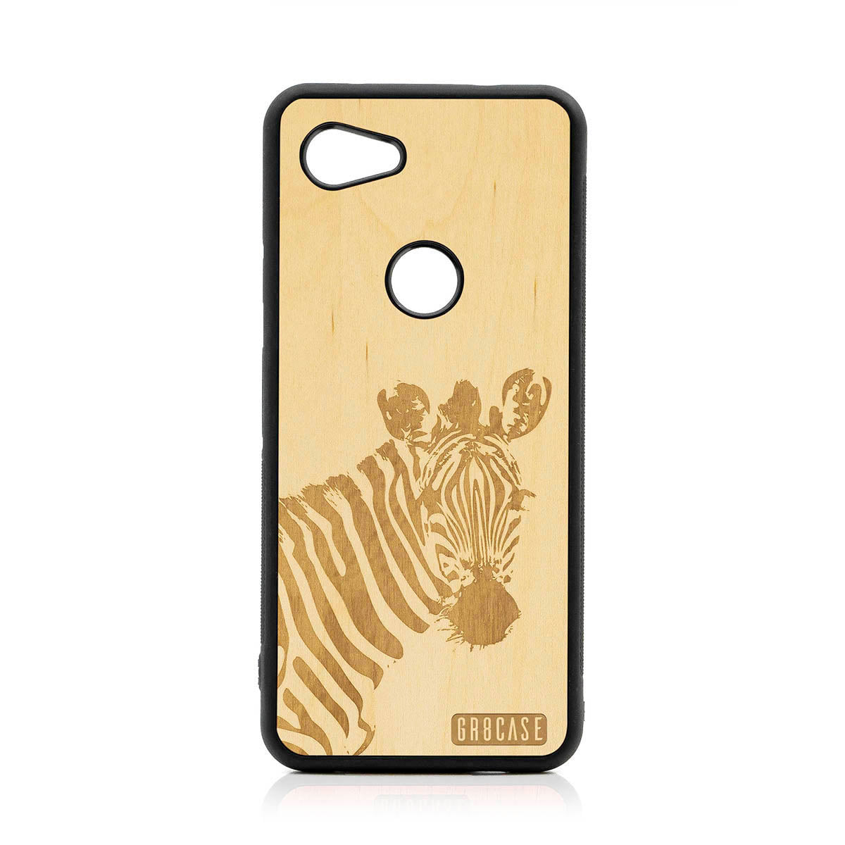 Lookout Zebra Design Wood Case For Google Pixel 3A XL