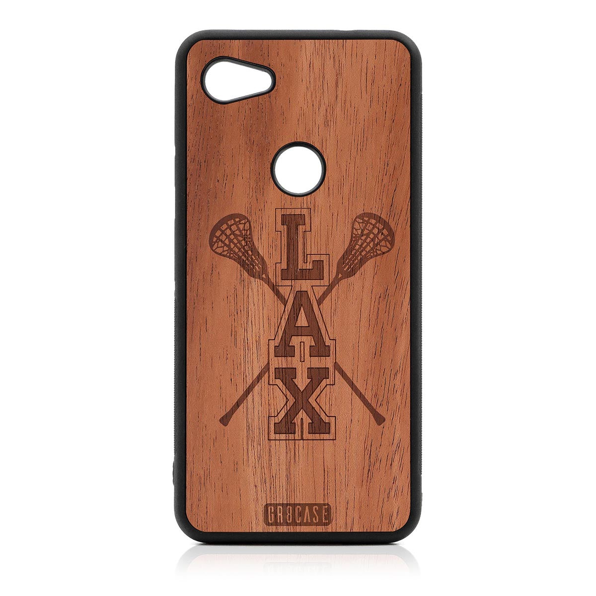 Lacrosse (LAX) Sticks Design Wood Case Google Pixel 3A by GR8CASE