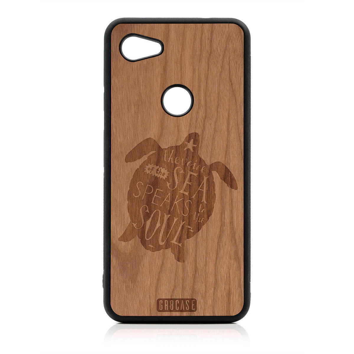 The Voice Of The Sea Speaks To The Soul (Turtle) Design Wood Case For Google Pixel 3A