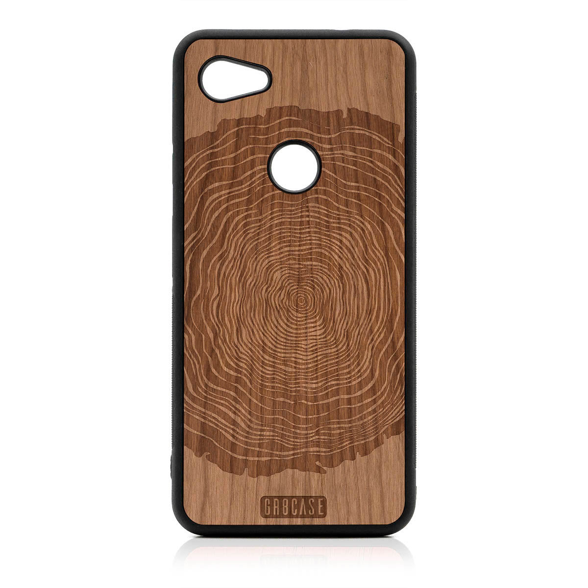 Tree Rings Design Wood Case For Google Pixel 3A