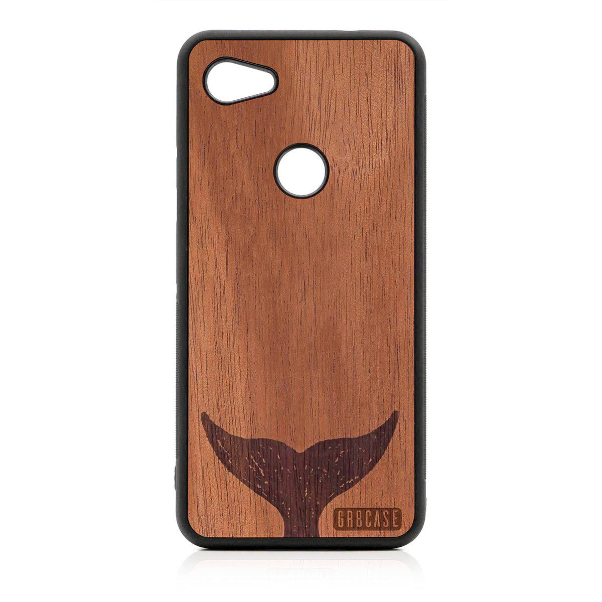 Whale Tail Design Wood Case For Google Pixel 3A