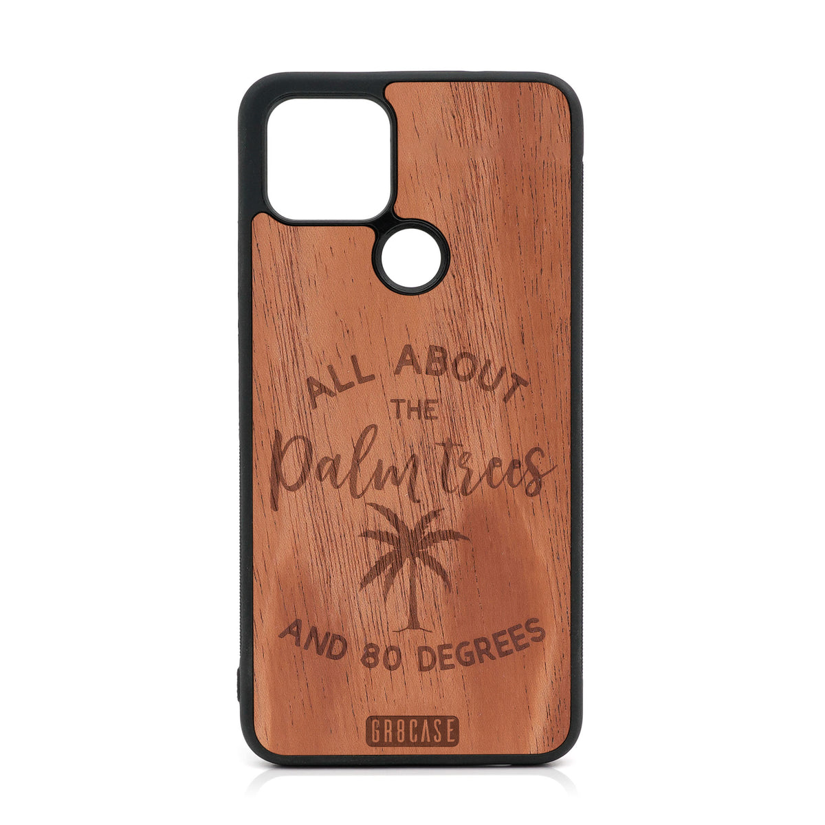 All About The Palm Trees And 80 Degree Design Wood Case For Google Pixel 5 XL/4A 5G
