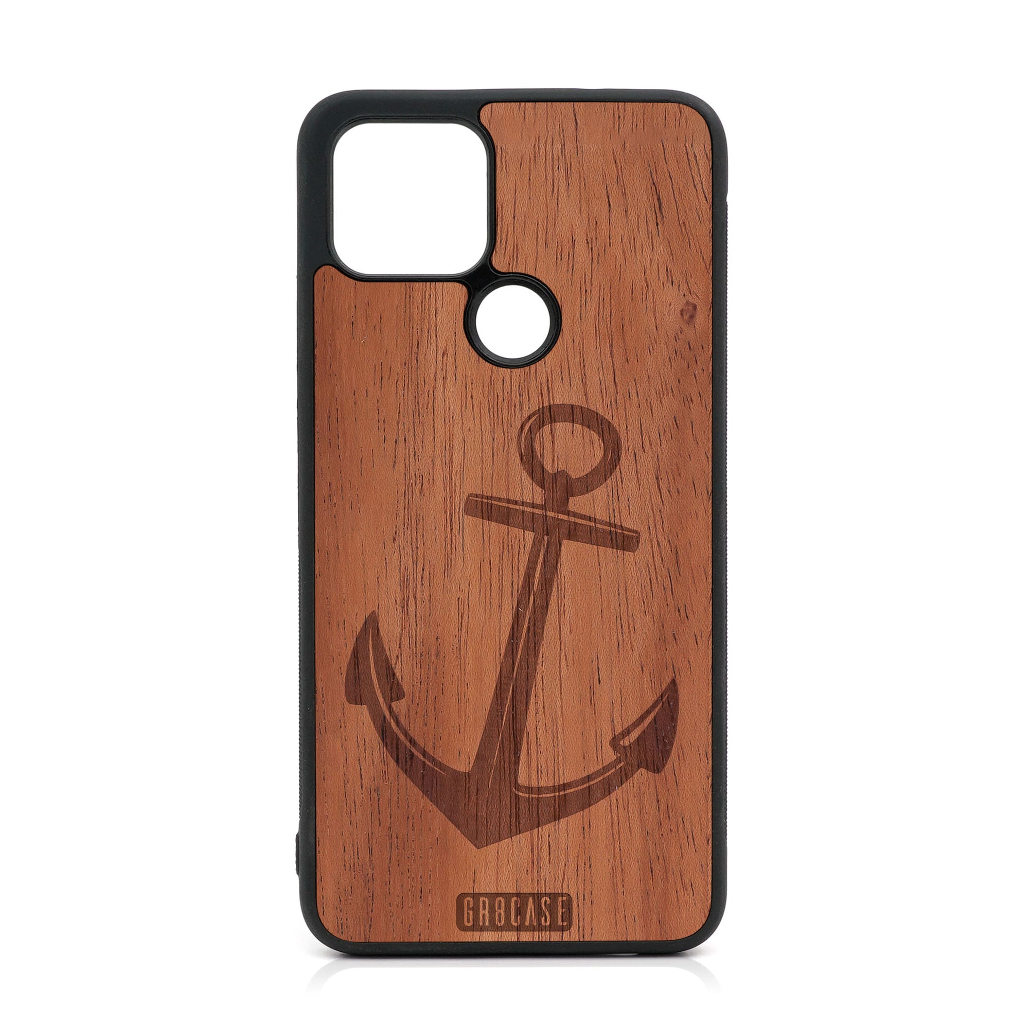 Anchor Design Wood Case For Google Pixel 5 XL/4A 5G