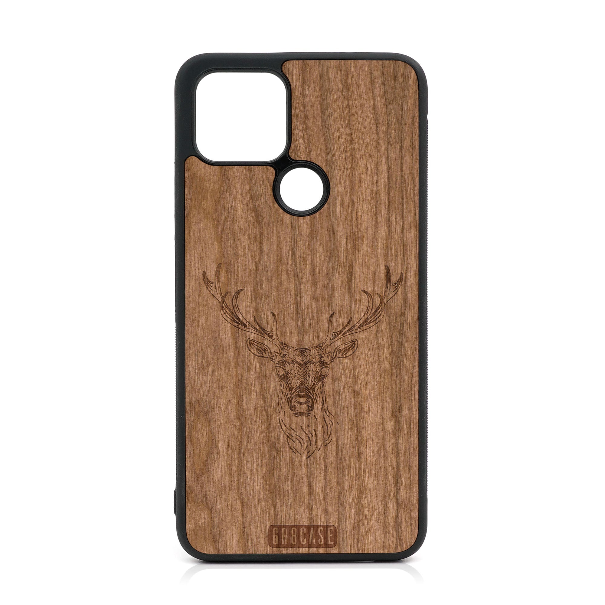 Buck Deer Design Wood Case For Google Pixel 5 XL/4A 5G