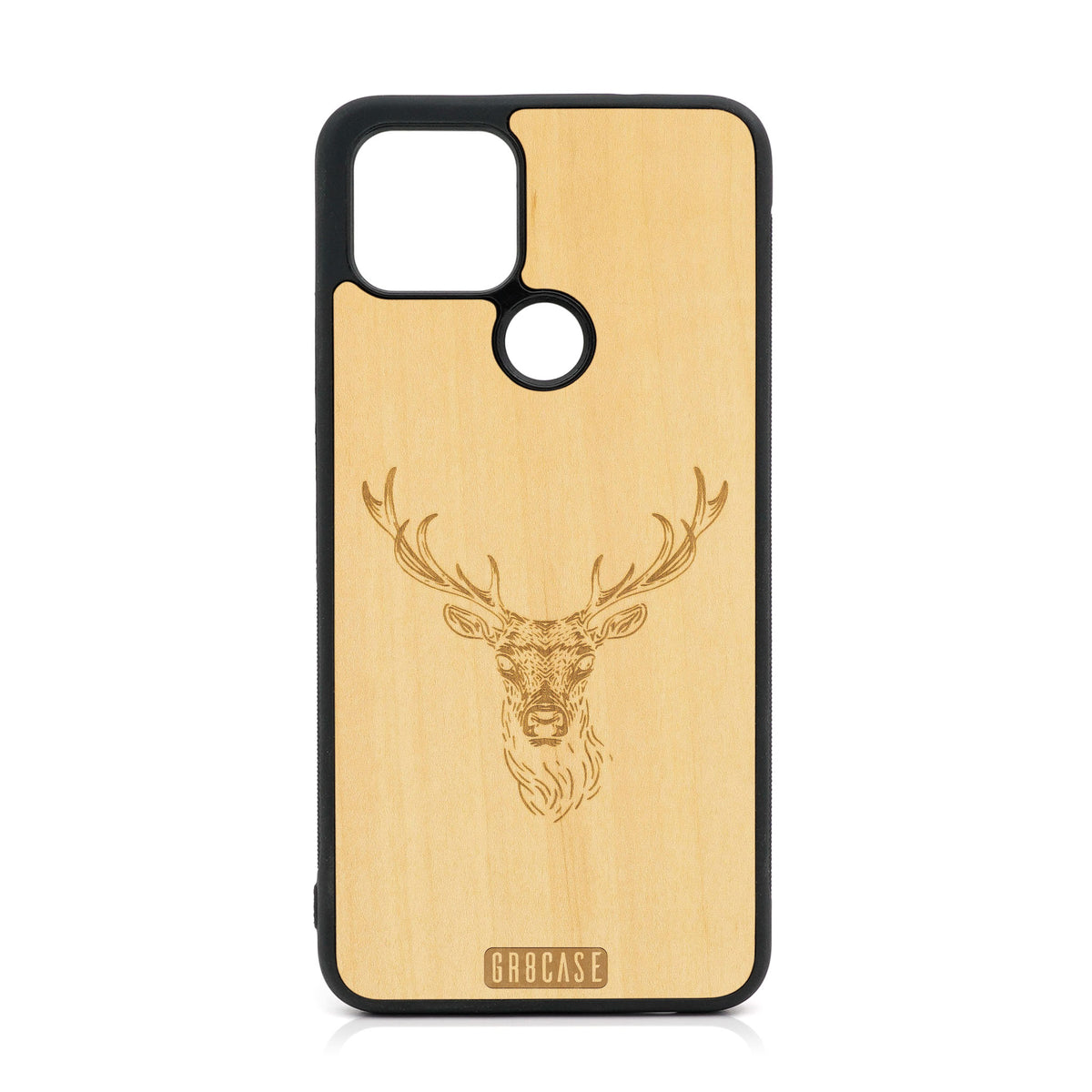Buck Deer Design Wood Case For Google Pixel 5 XL/4A 5G