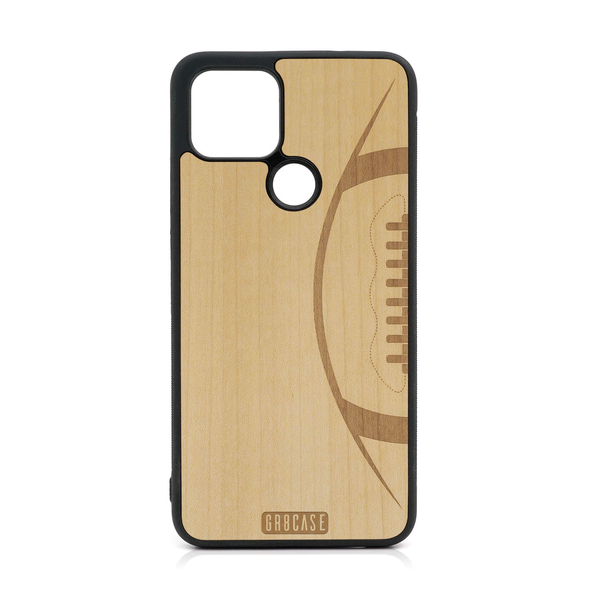 Football Design Wood Case For Google Pixel 5 XL/4A 5G