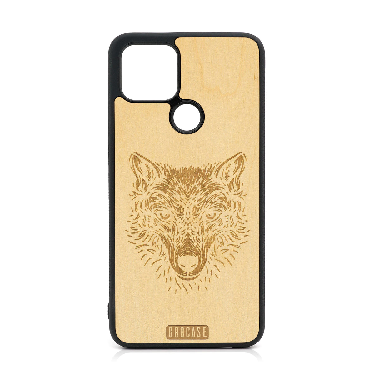 Furry Wolf Design Wood Case For Google Pixel 5 XL/4A 5G