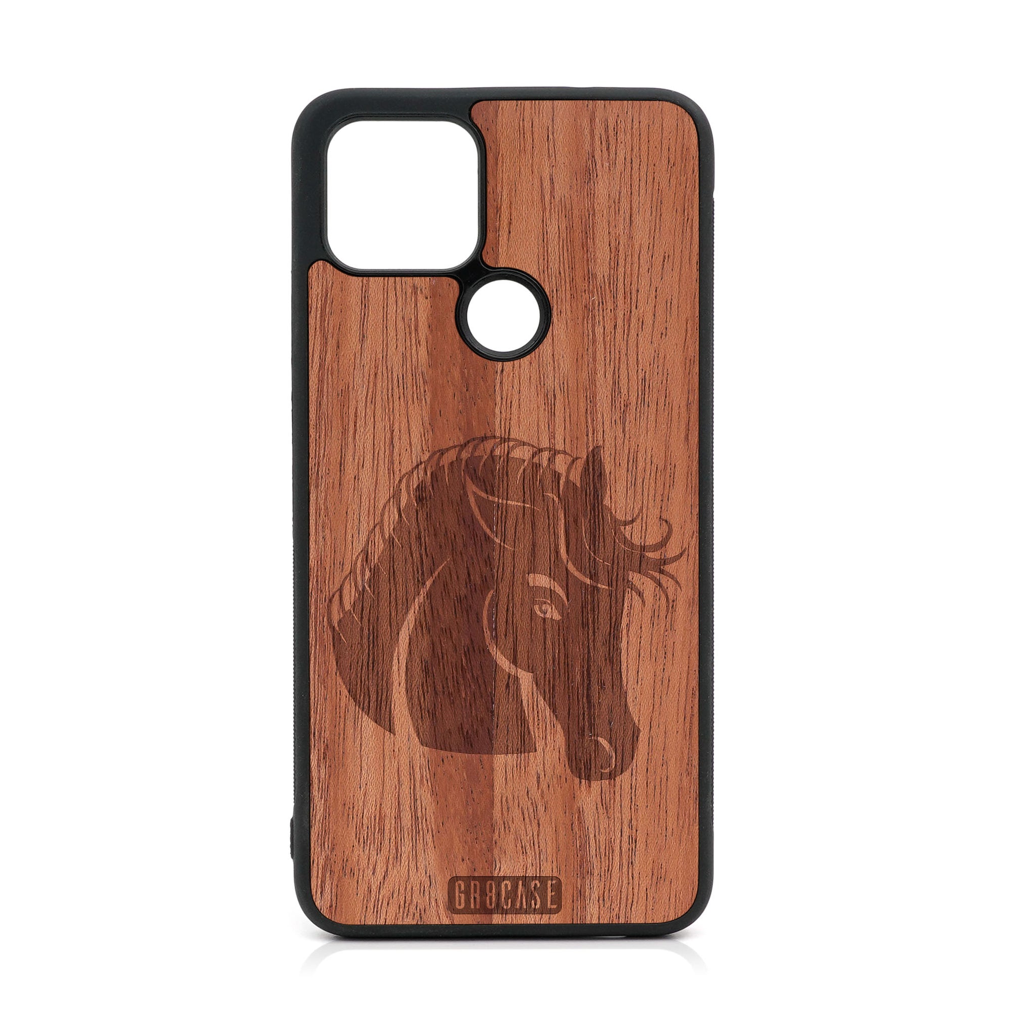 Horse Design Wood Case For Google Pixel 5 XL/4A 5G