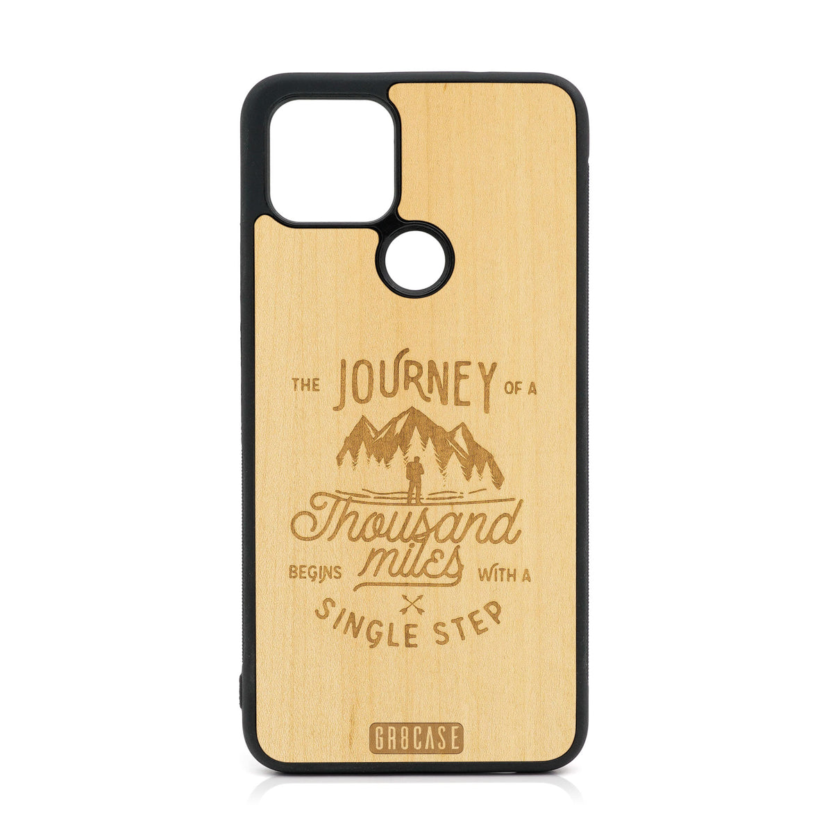 The Journey of A Thousand Miles Begins With A Single Step Design Wood Case For Google Pixel 5 XL/4A 5G