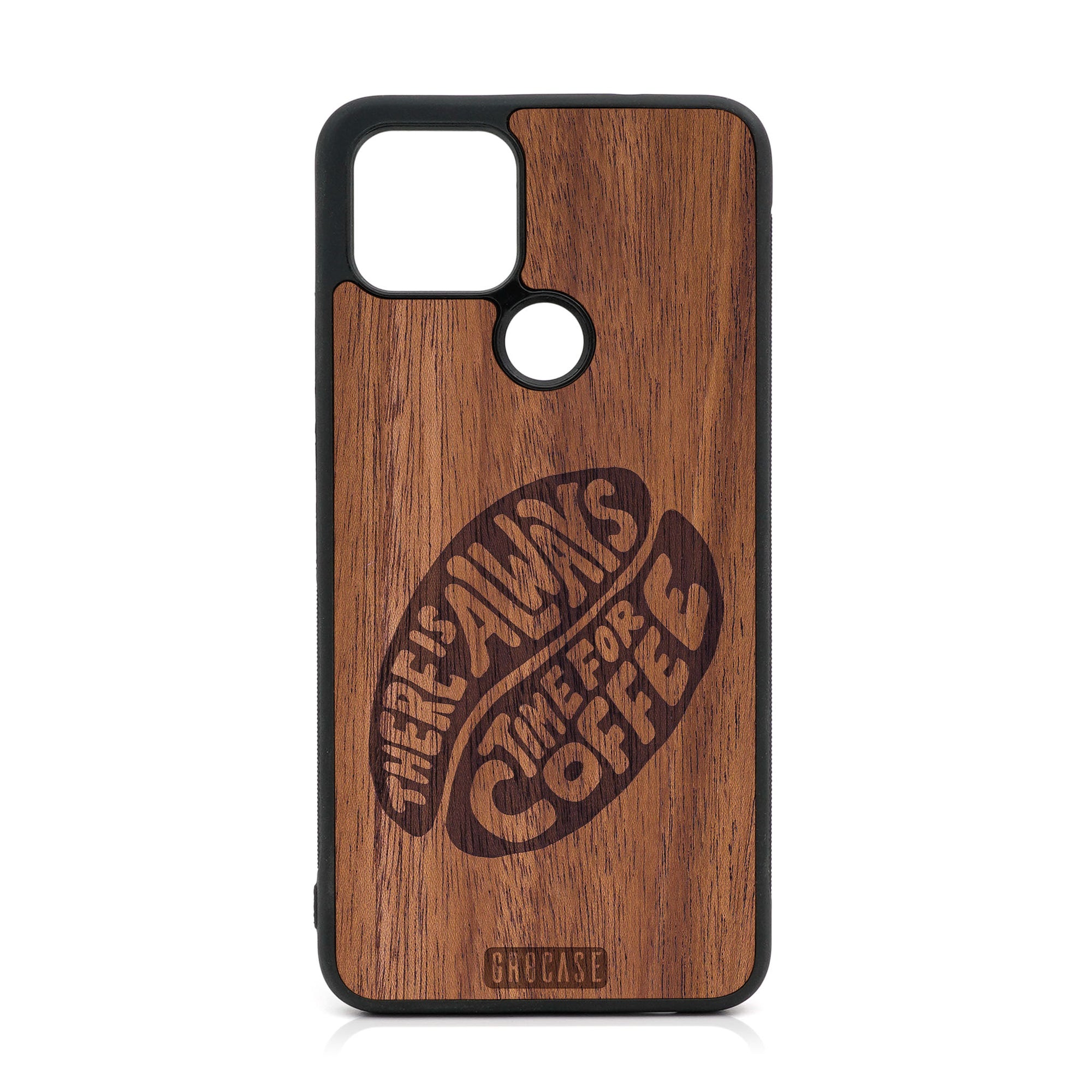 There Is Always Time For Coffee Design Wood Case For Google Pixel 5 XL/4A 5G