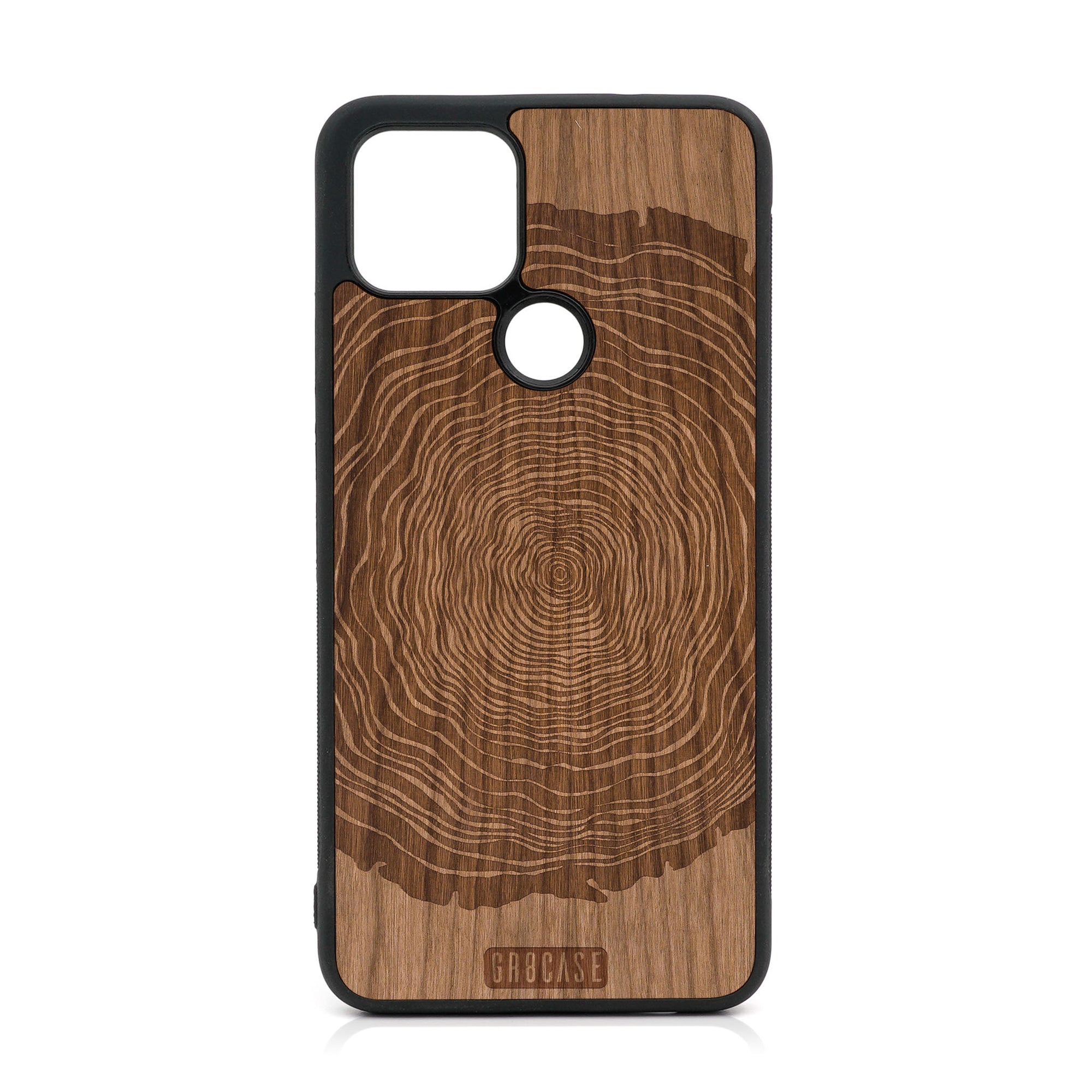 Tree Rings Design Wood Case For Google Pixel 5 XL/4A 5G