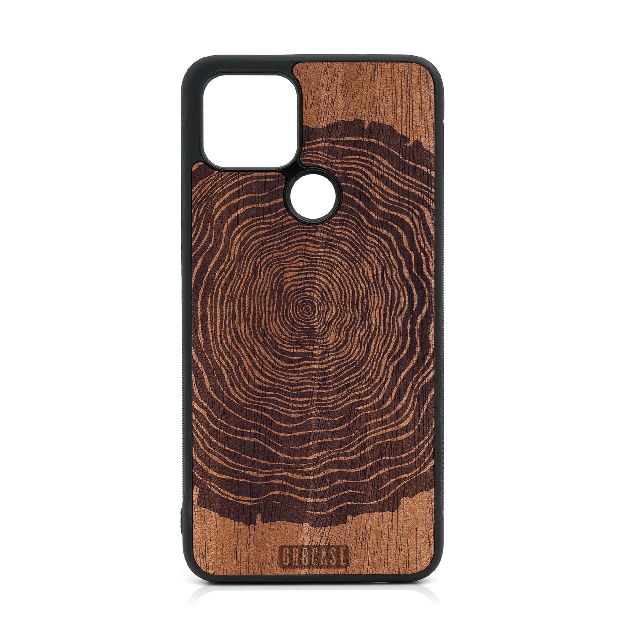 Tree Rings Design Wood Case For Google Pixel 5 XL/4A 5G