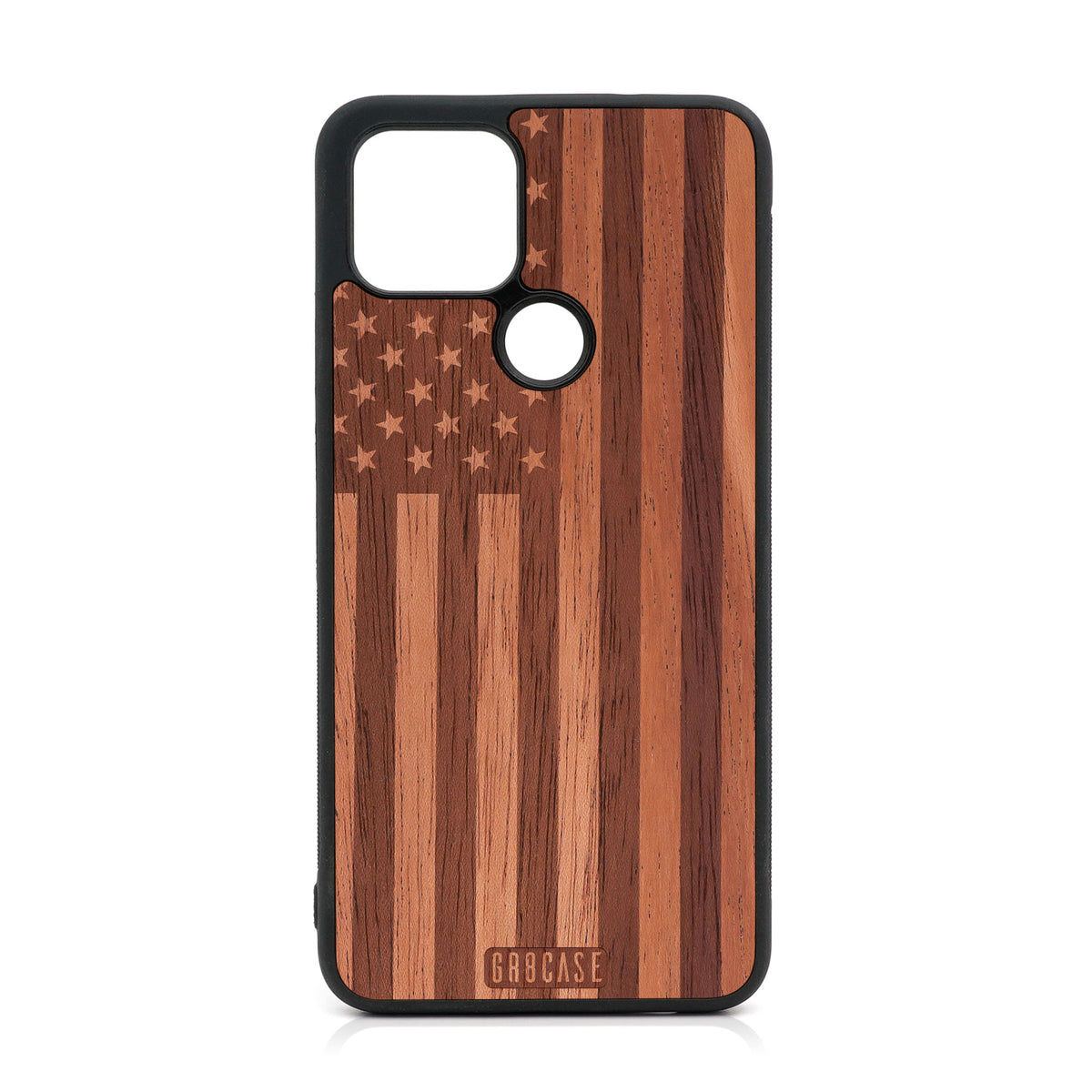 USA Flag Design Wood Case For Google Pixel 5 XL/4A 5G