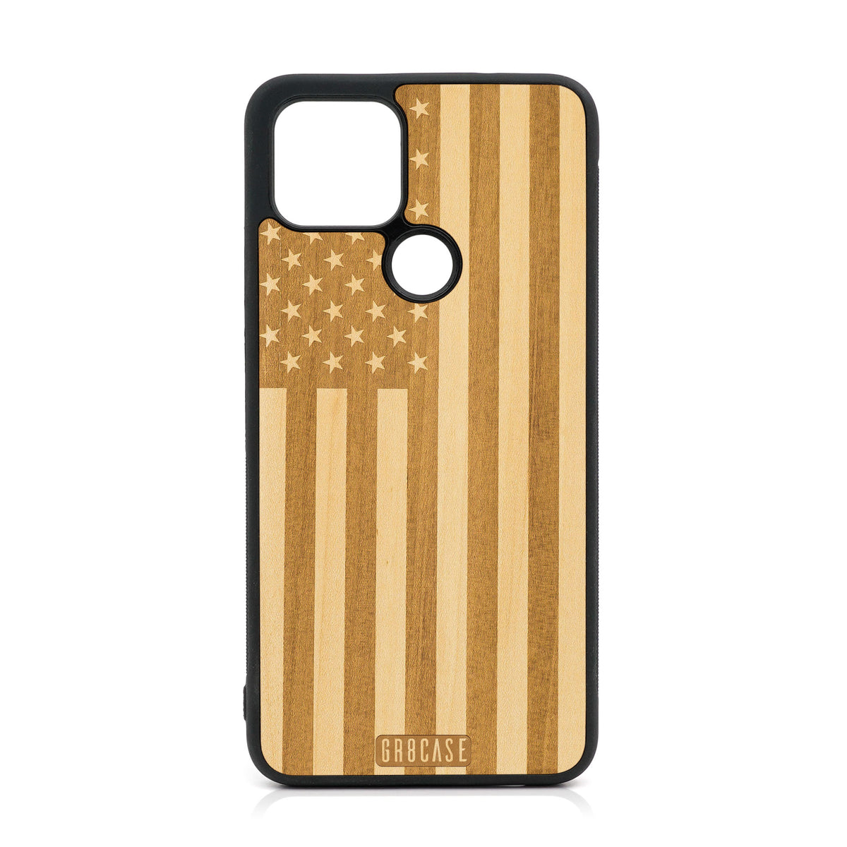 USA Flag Design Wood Case For Google Pixel 5 XL/4A 5G
