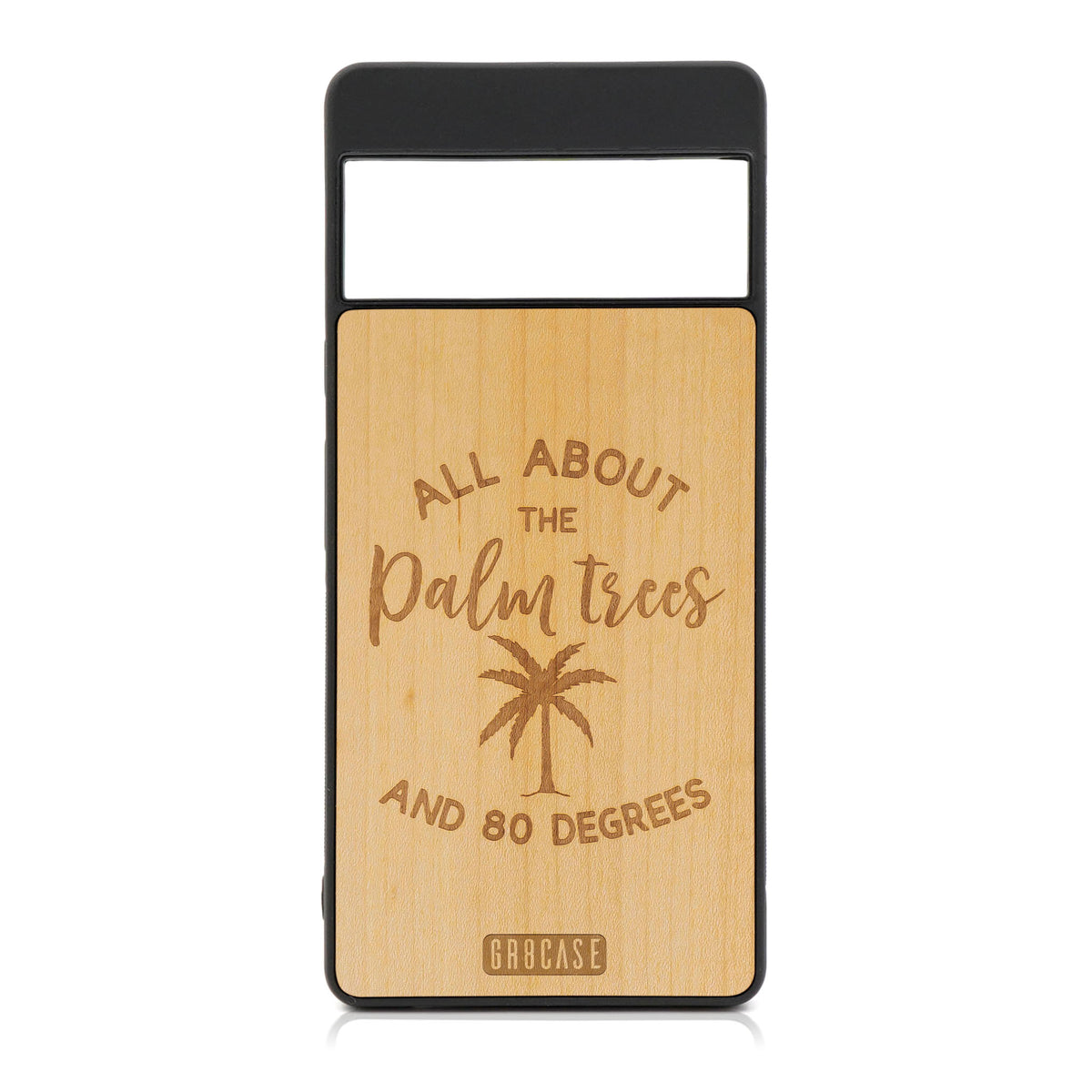 All About The Palm Trees And 80 Degree Design Wood Case For Google Pixel 6