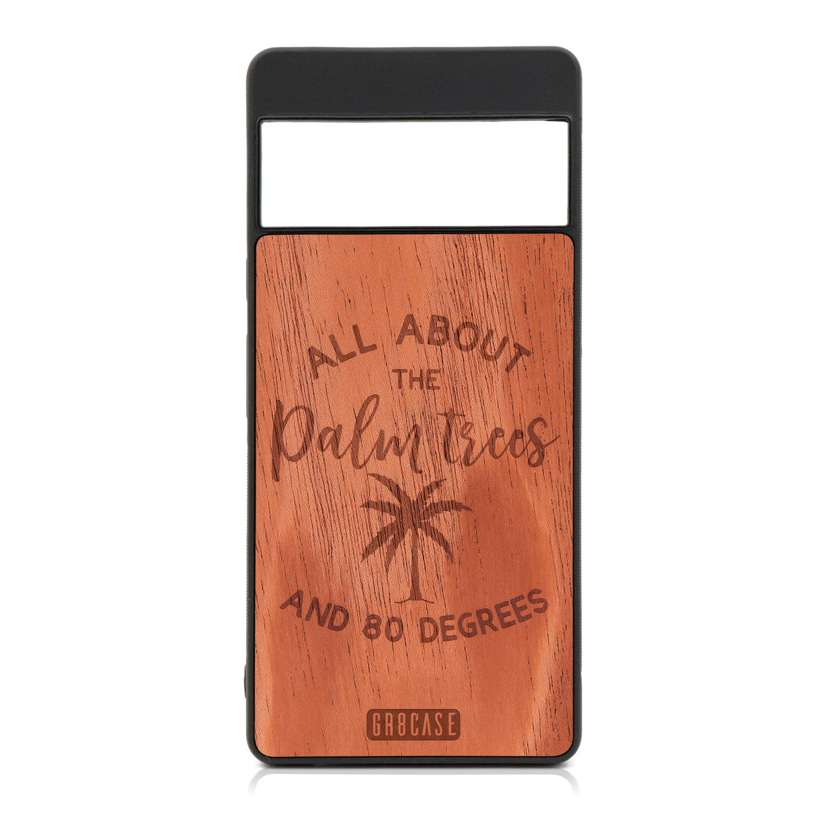 All About The Palm Trees And 80 Degree Design Wood Case For Google Pixel 6