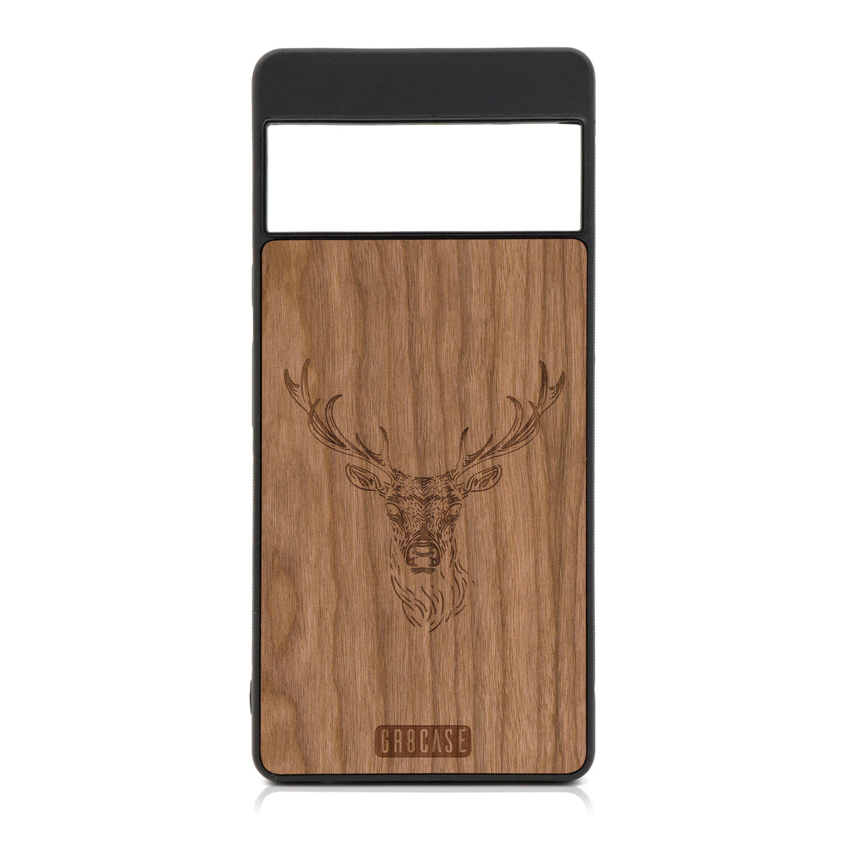 Buck Deer Design Wood Case For Google Pixel 6