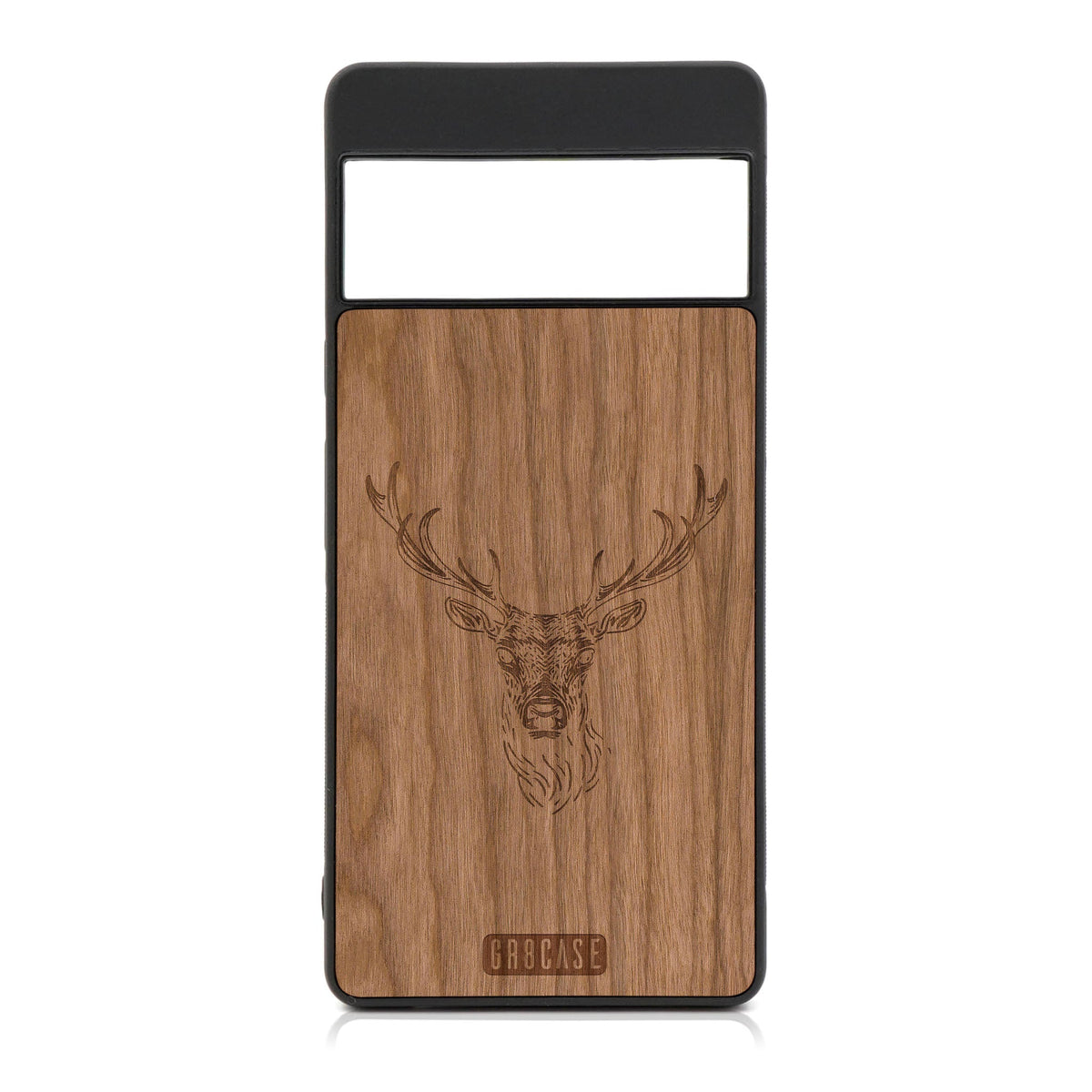 Buck Deer Design Wood Case For Google Pixel 6A