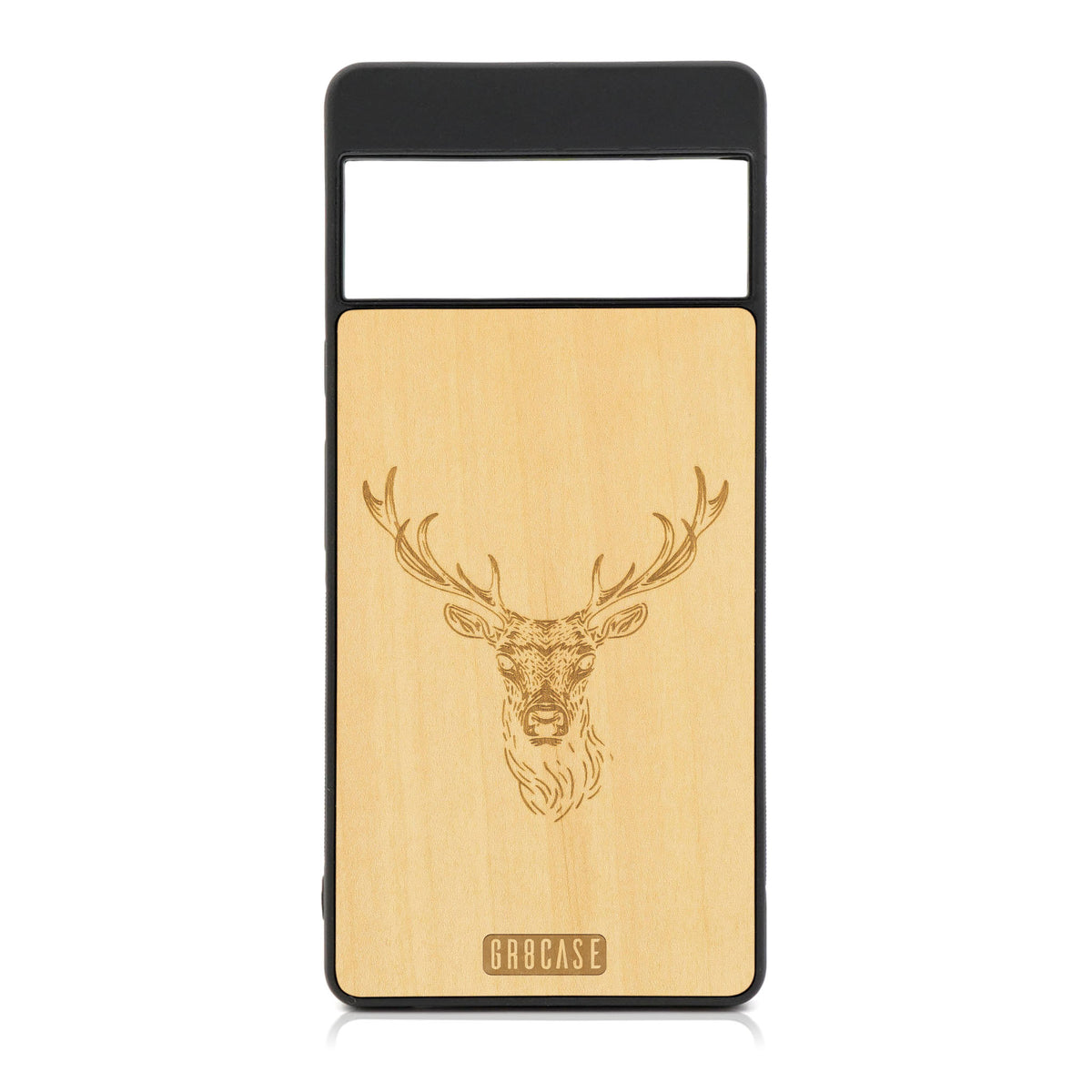 Buck Deer Design Wood Case For Google Pixel 6