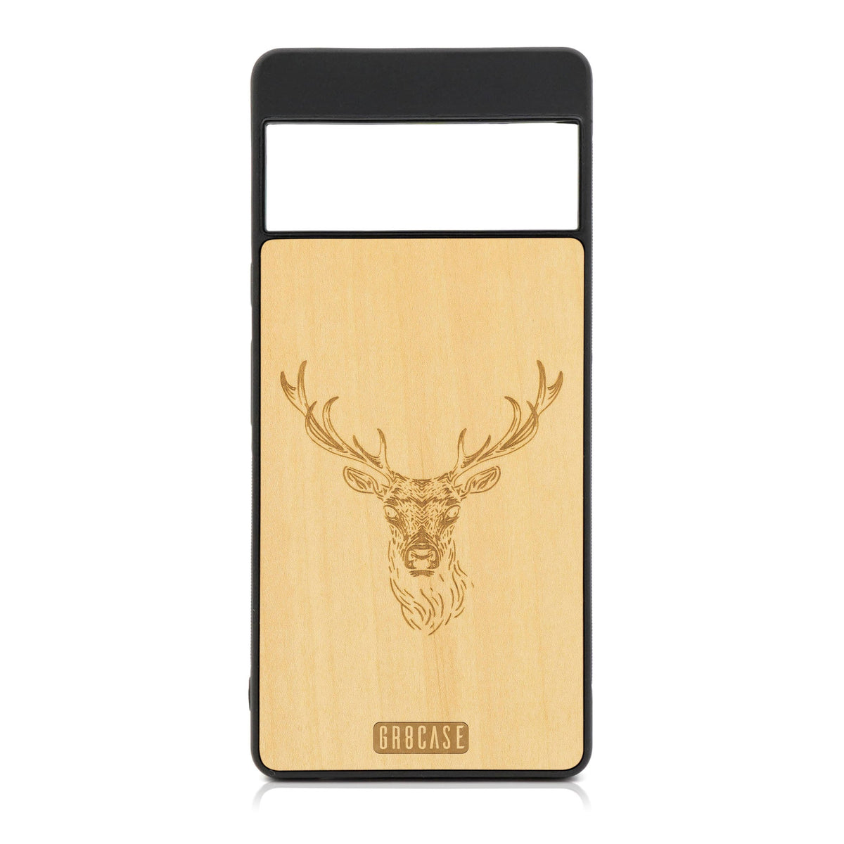 Buck Deer Design Wood Case For Google Pixel 6 Pro