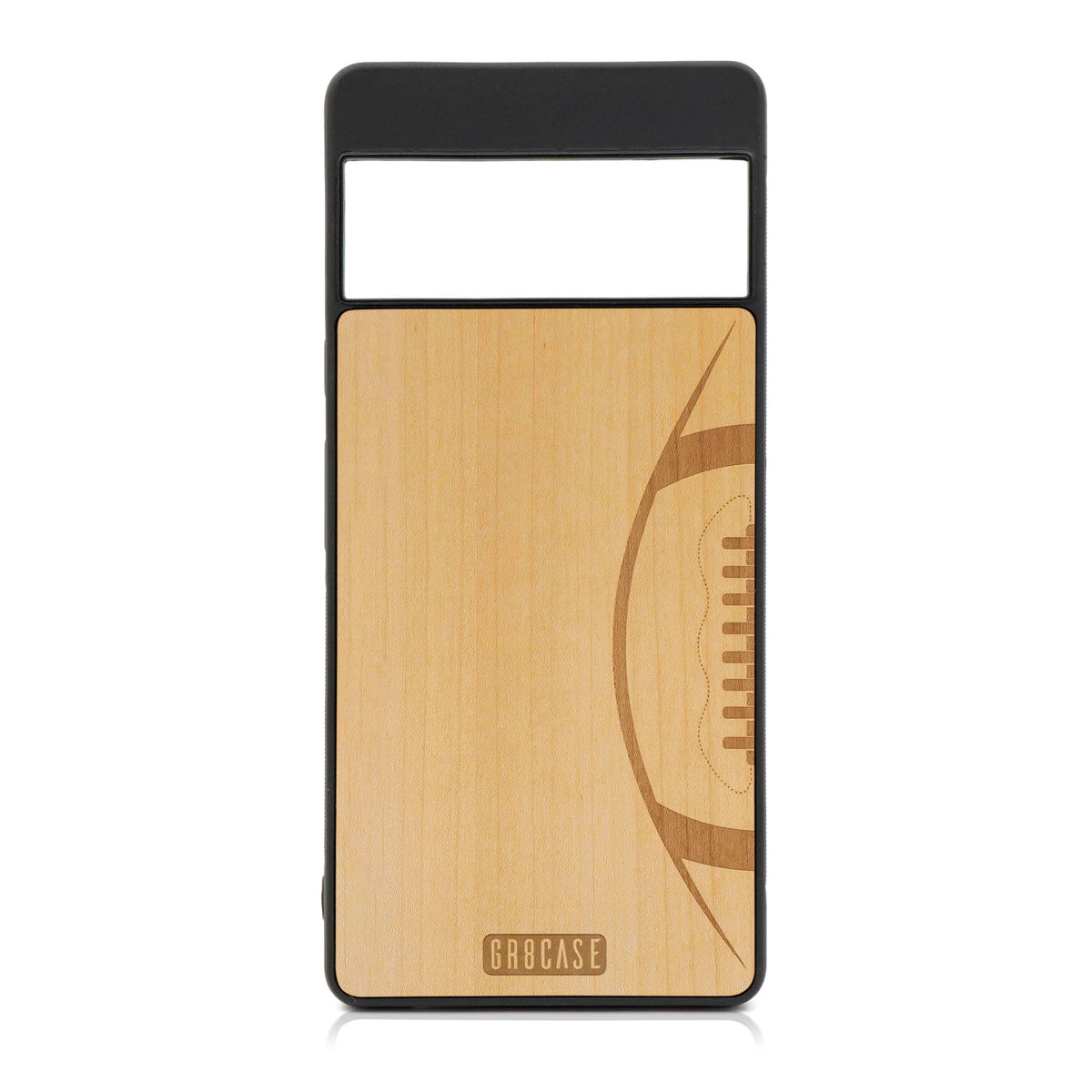 Football Design Wood Case For Google Pixel 6 Pro