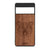 Furry Bear Design Wood Case For Google Pixel 6A