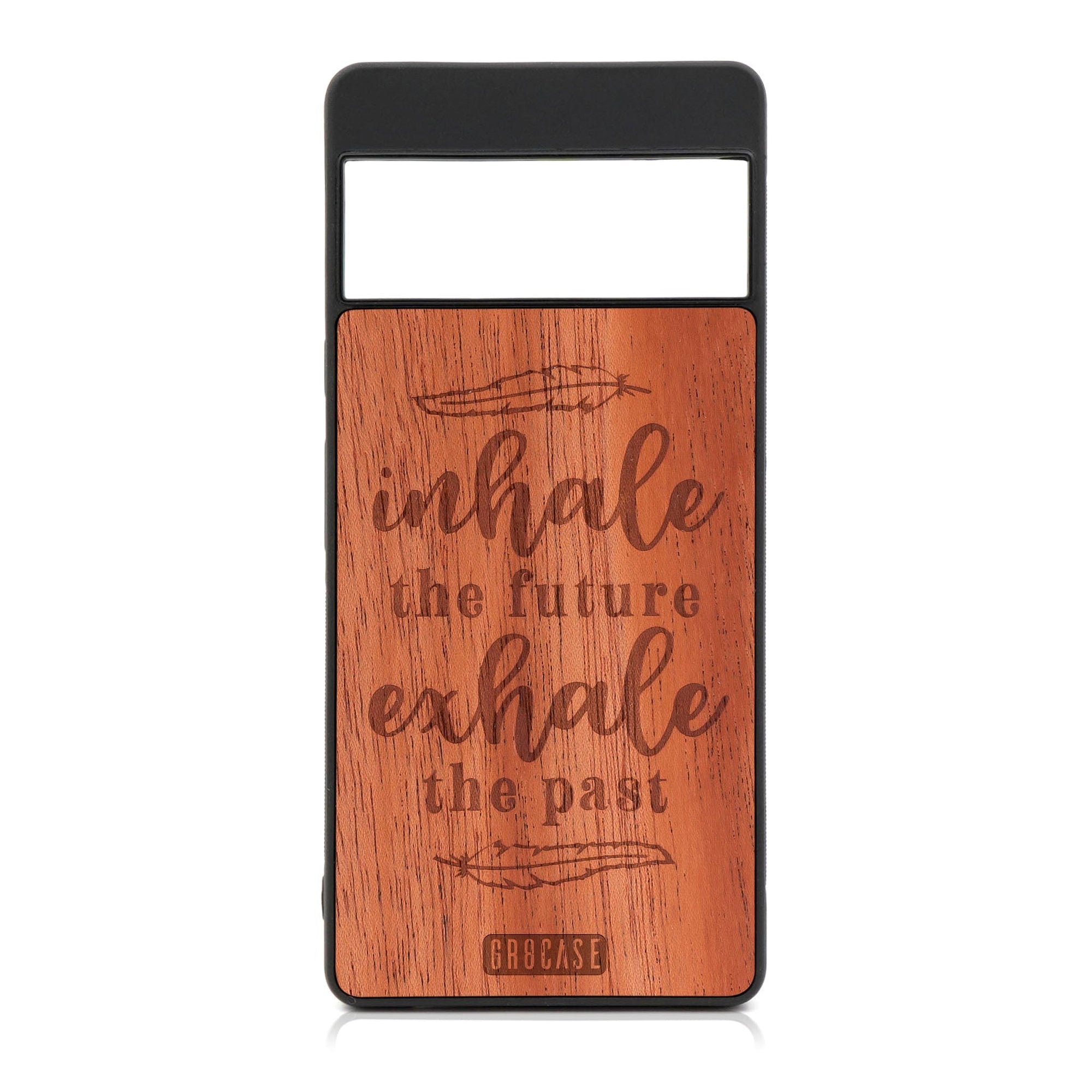 Inhale The Future Exhale The Past Design Wood Case For Google Pixel 7 Pro