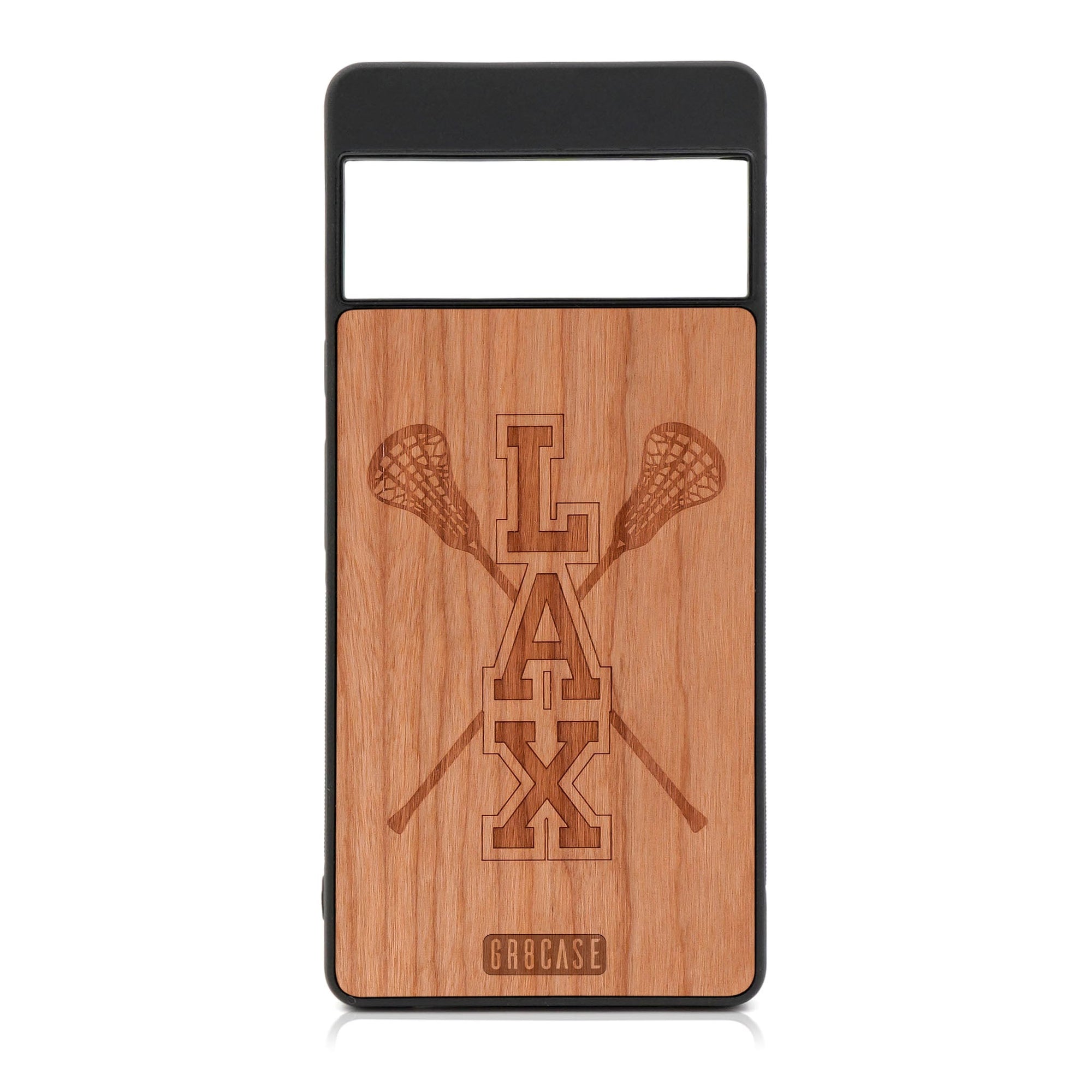 Lacrosse (LAX) Sticks Design Wood Case For Google Pixel 6 Pro