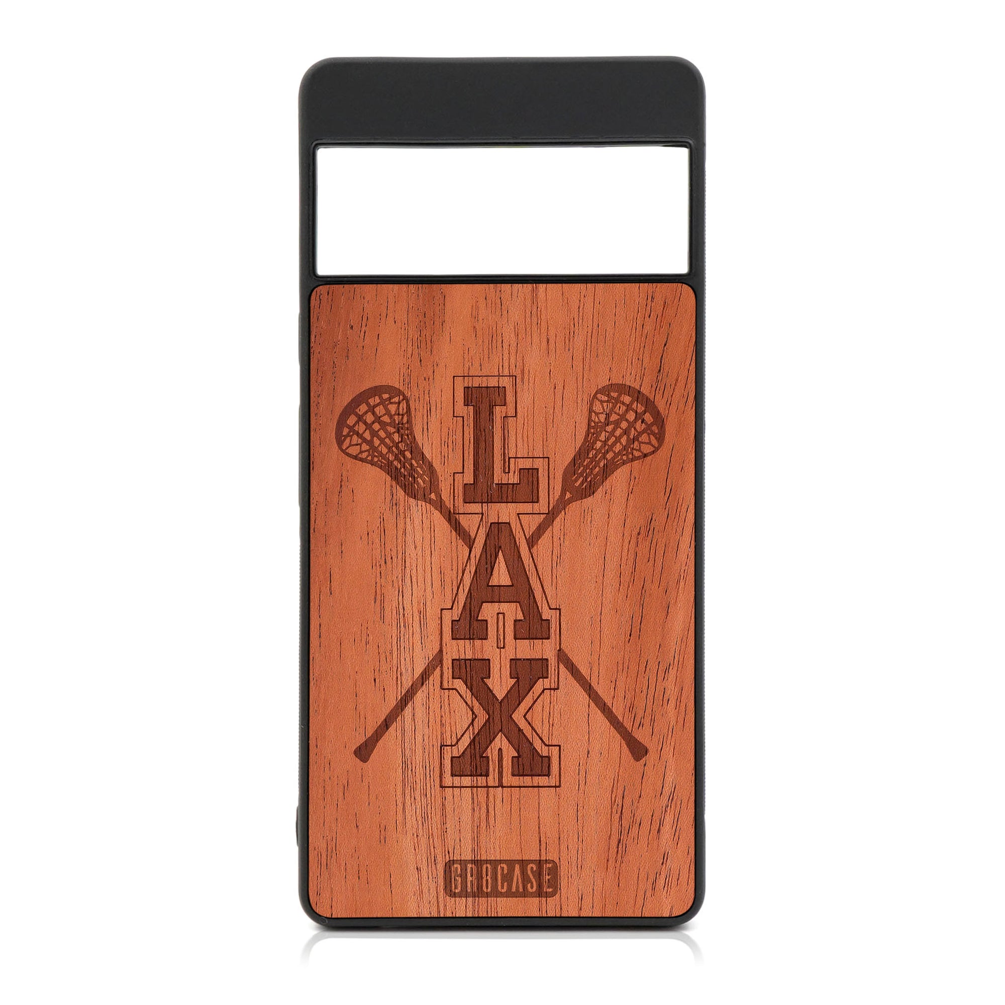 Lacrosse (LAX) Sticks Design Wood Case For Google Pixel 6