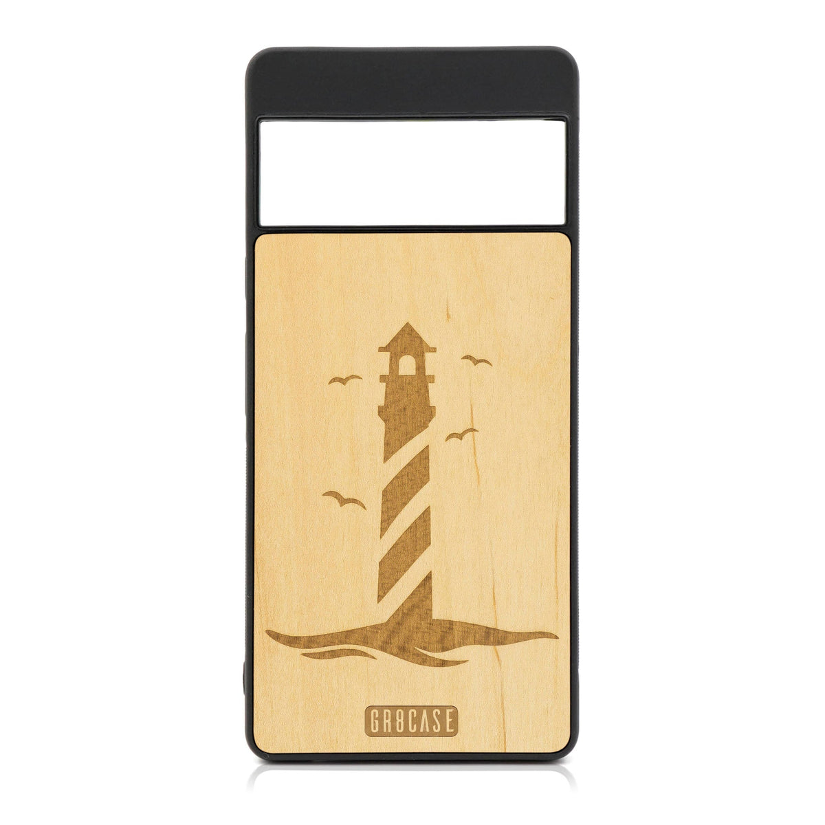 Lighthouse Design Wood Case For Google Pixel 7 Pro