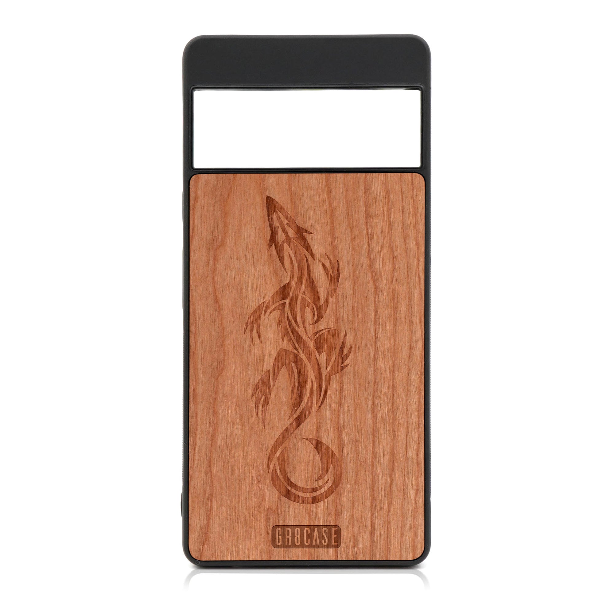 Lizard Design Wood Case For Google Pixel 6