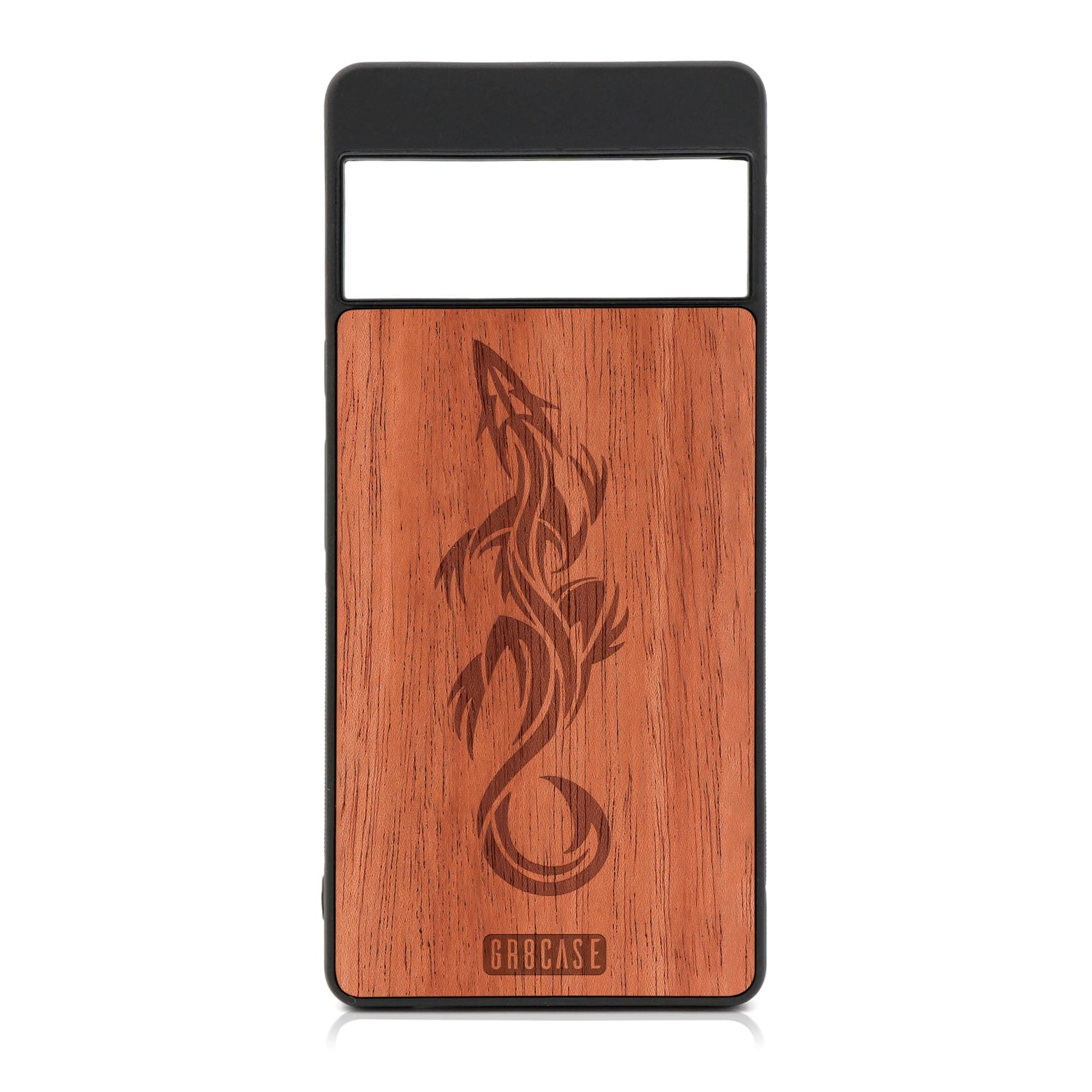 Lizard Design Wood Case For Google Pixel 7