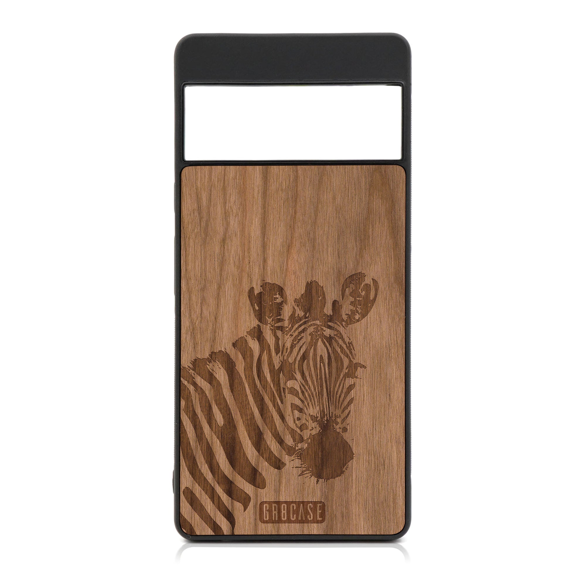 Lookout Zebra Design Wood Case For Google Pixel 6