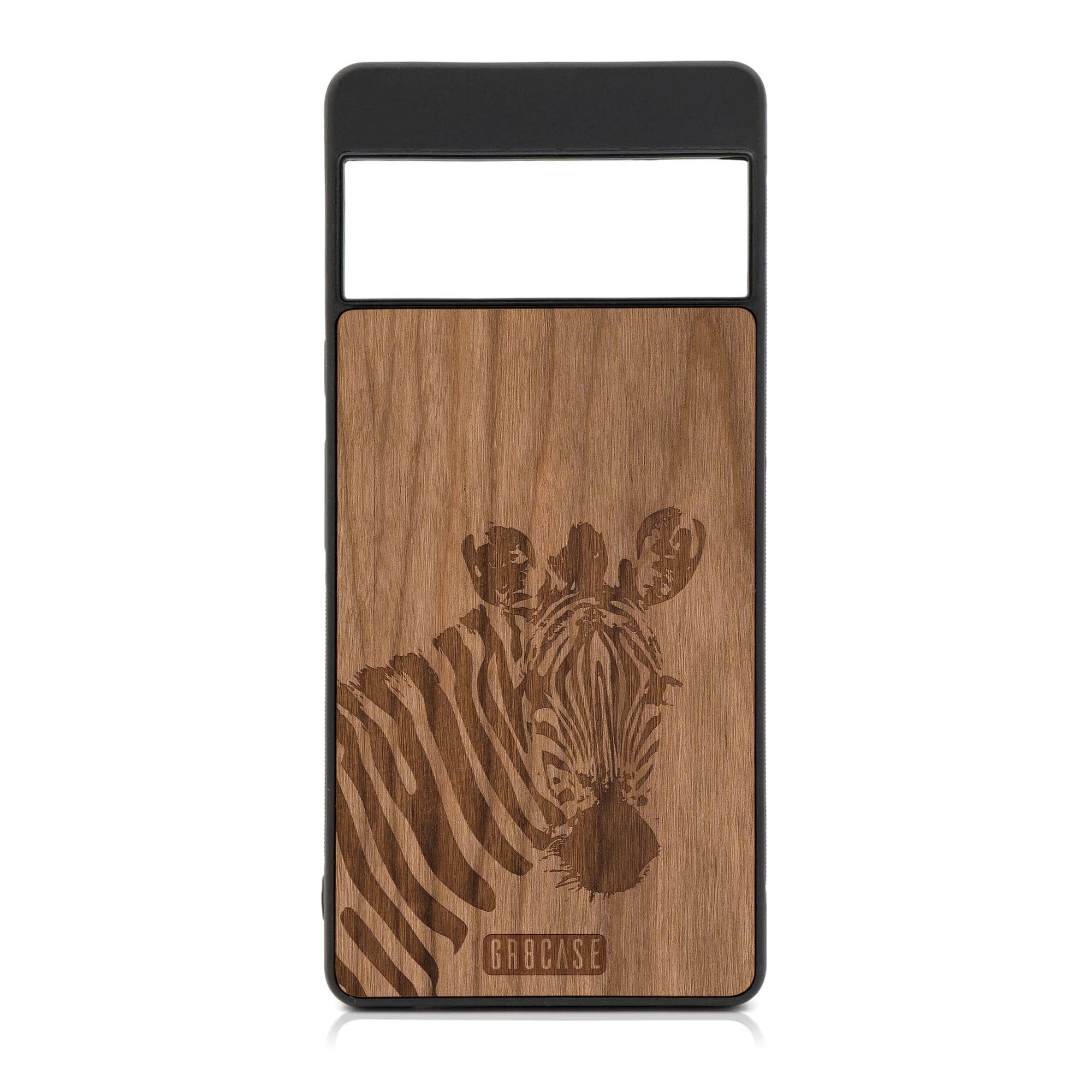 Lookout Zebra Design Wood Case For Google Pixel 6A