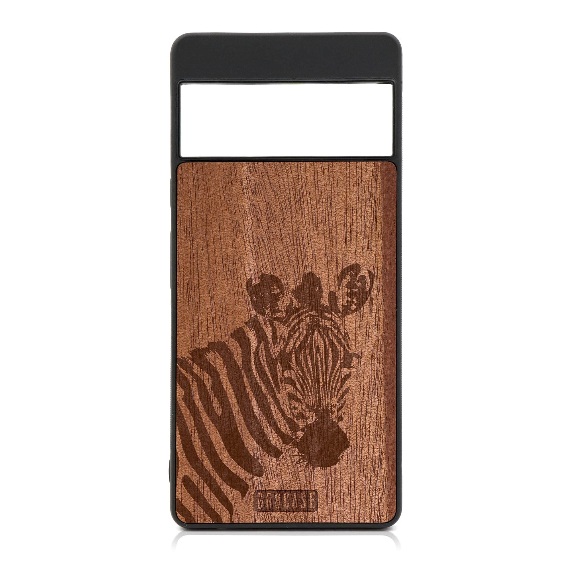 Lookout Zebra Design Wood Case For Google Pixel 7
