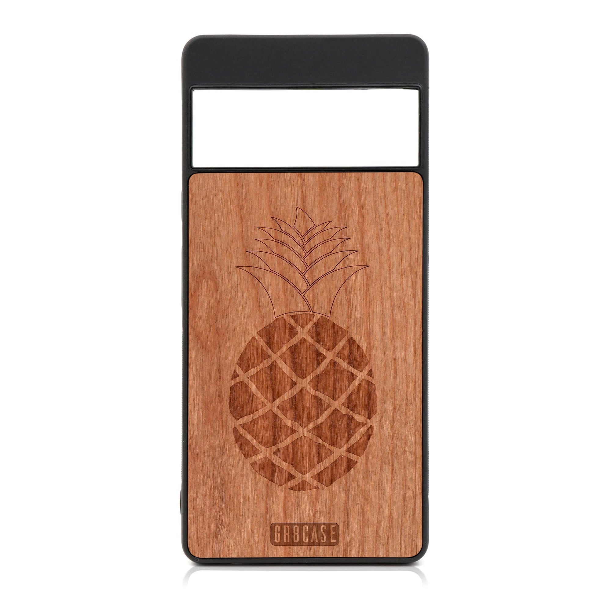 Pineapple Design Wood Case For Google Pixel 7 Pro