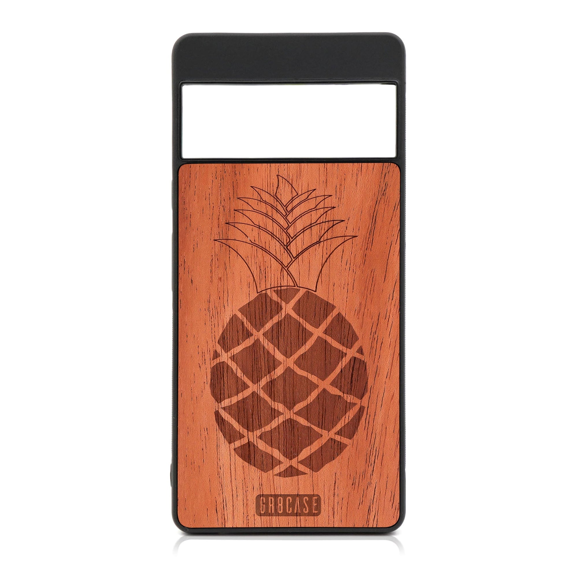 Pineapple Design Wood Case For Google Pixel 6 Pro