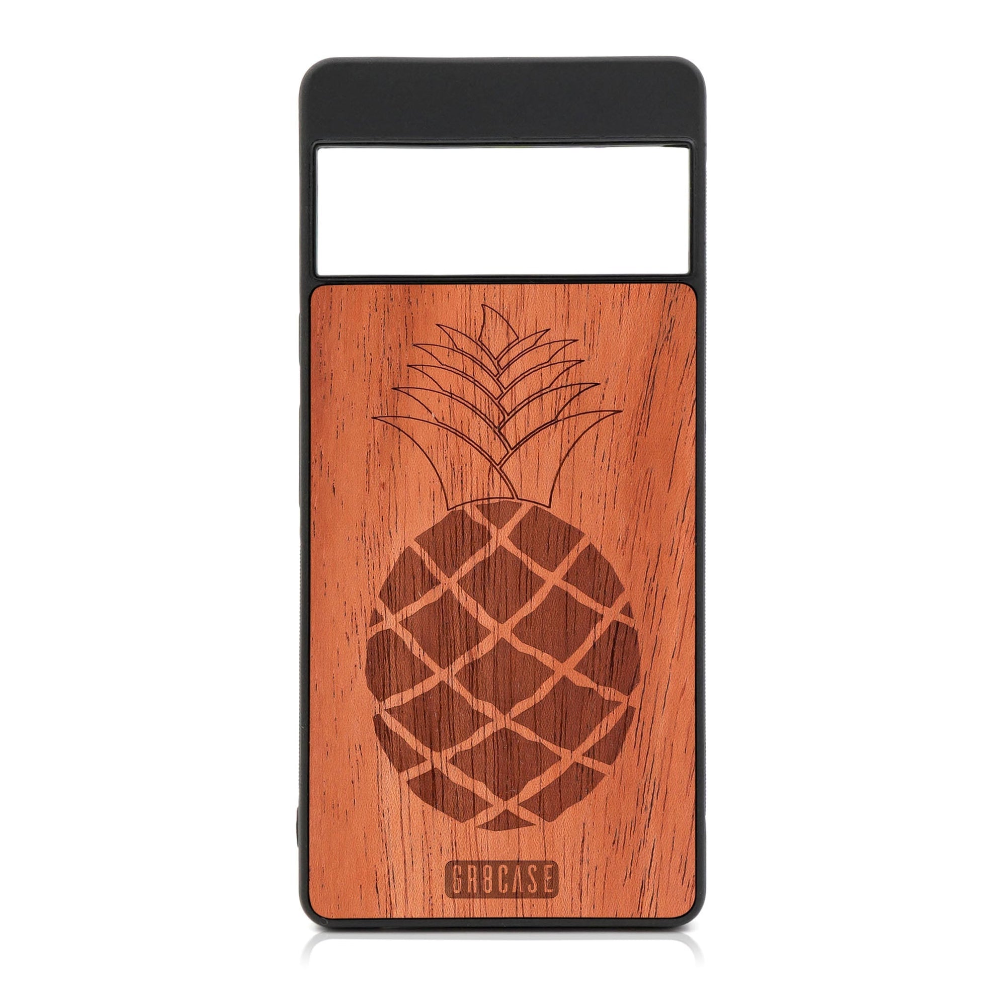 Pineapple Design Wood Case For Google Pixel 6A