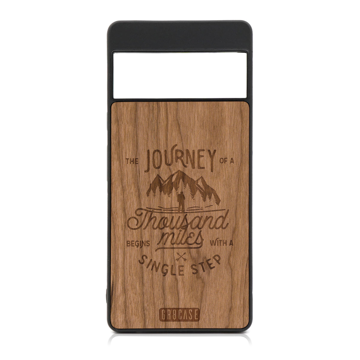 The Journey Of A Thousand Miles Begins With A Single Step Design Wood Case For Google Pixel 6