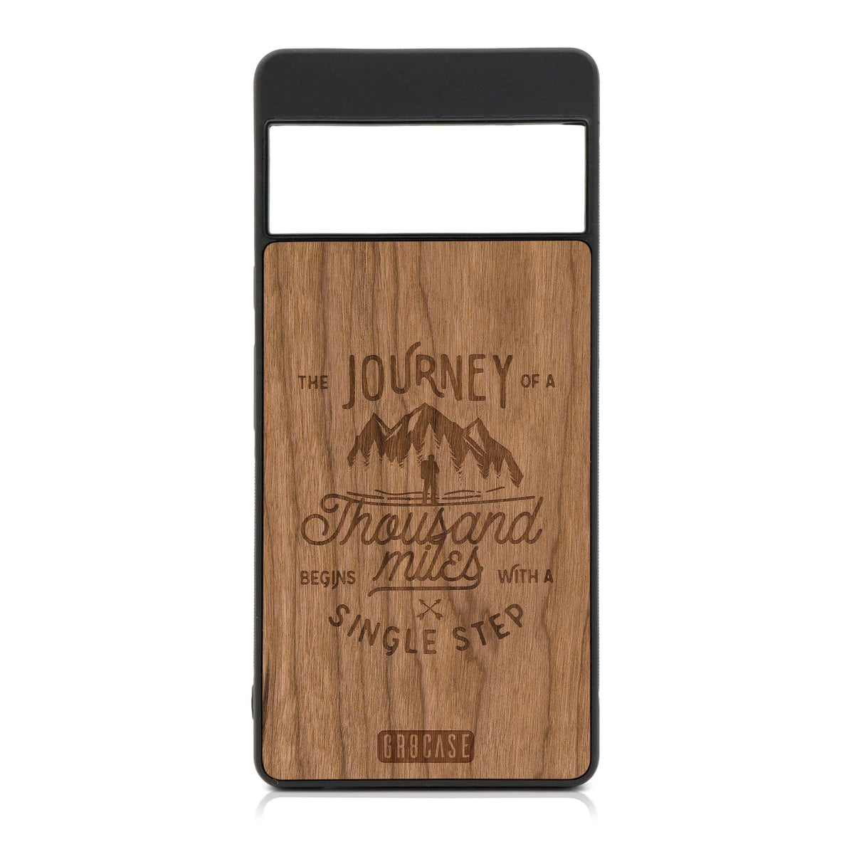 The Journey Of A Thousand Miles Begins With A Single Step Design Wood Case For Google Pixel 6A