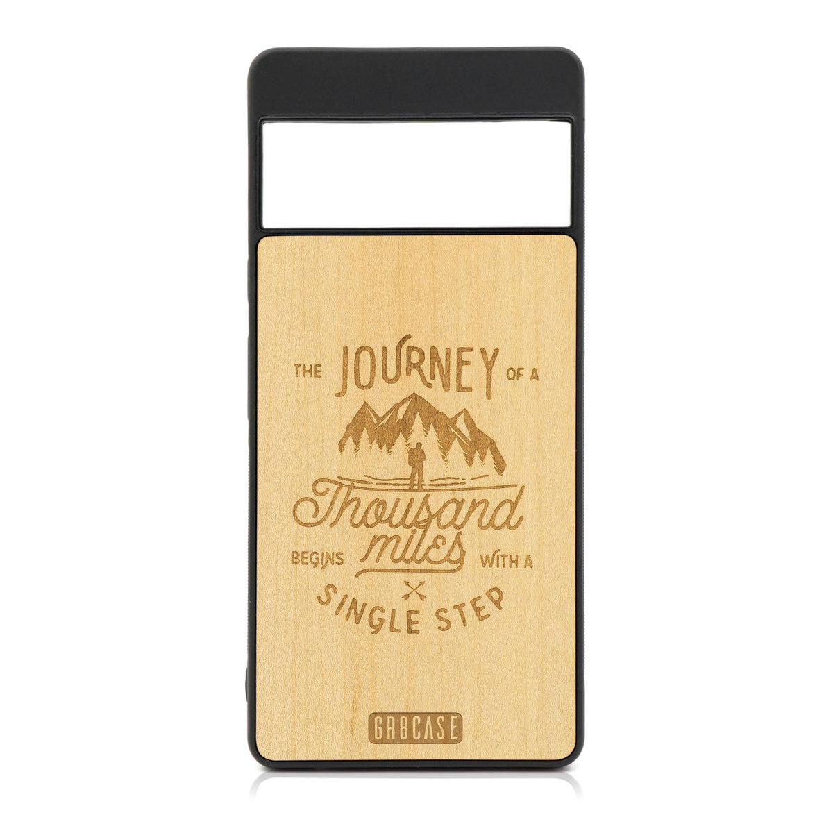 The Journey Of A Thousand Miles Begins With A Single Step Design Wood Case For Google Pixel 7 Pro