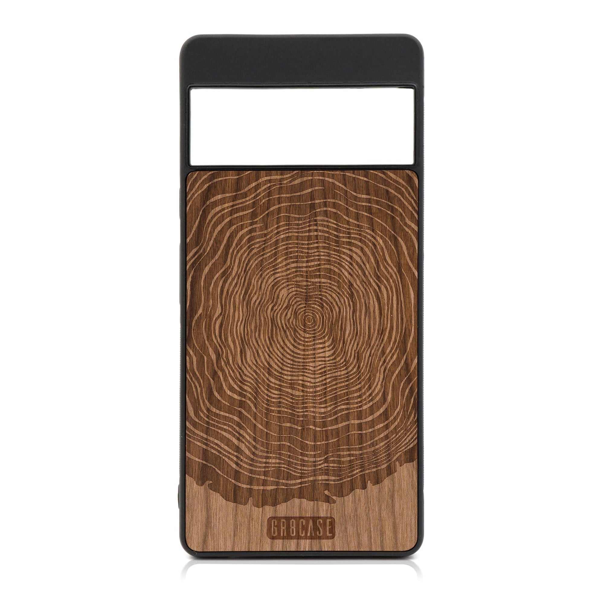 Tree Rings Design Wood Case For Google Pixel 6A
