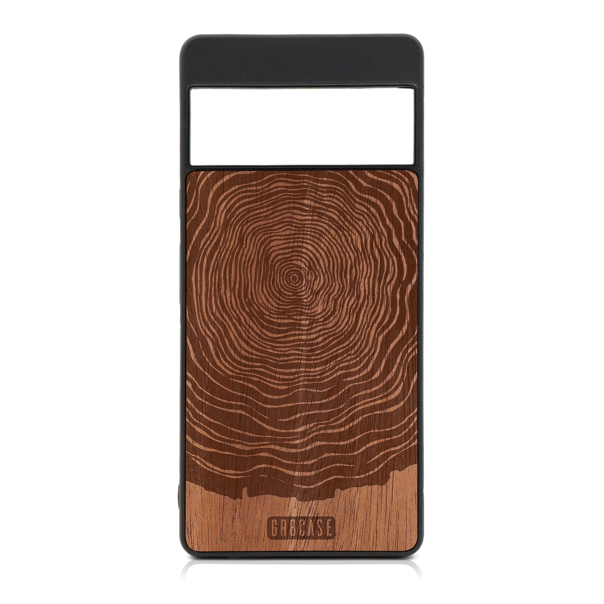 Tree Rings Design Wood Case For Google Pixel 6