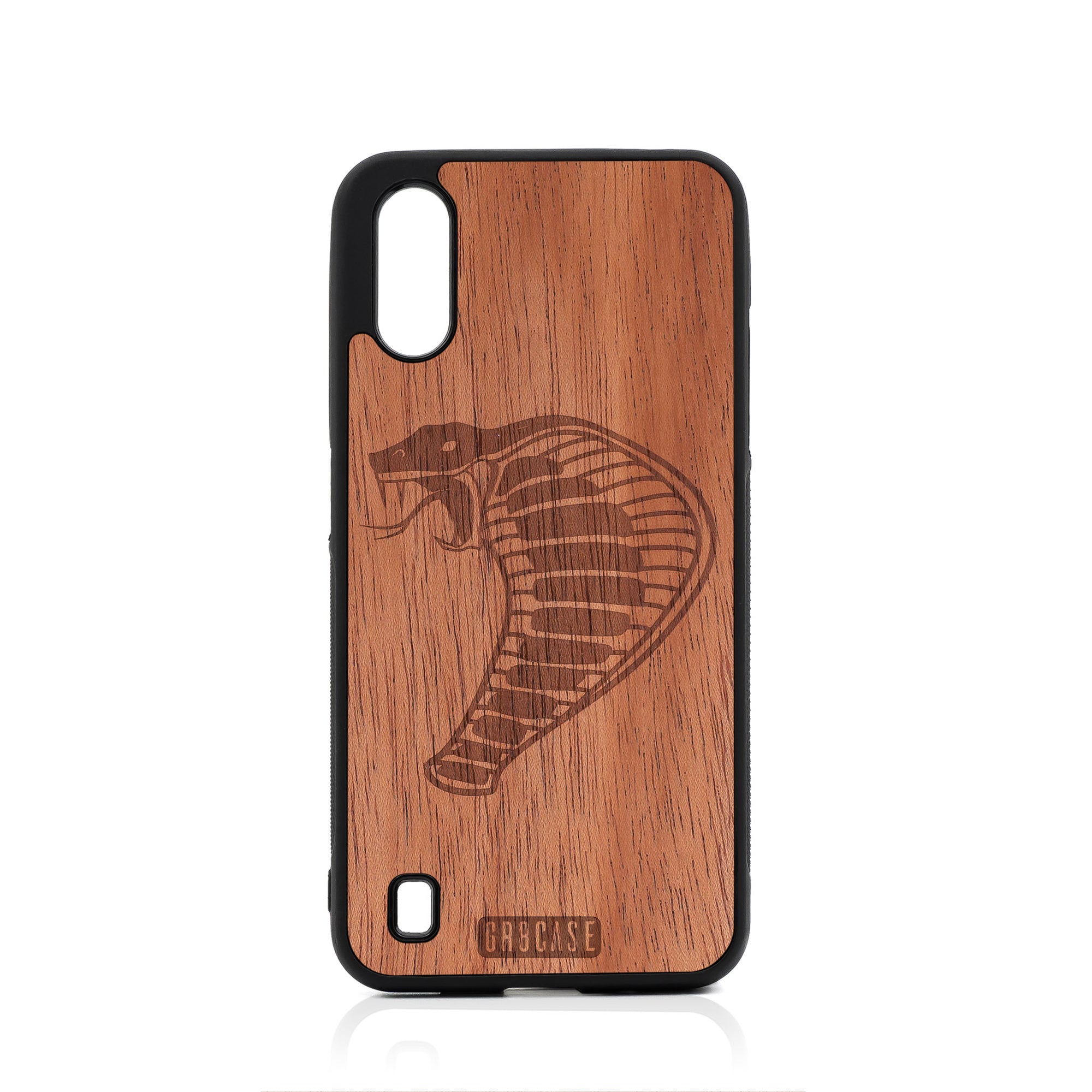 Cobra Design Wood Case For Samsung Galaxy A01
