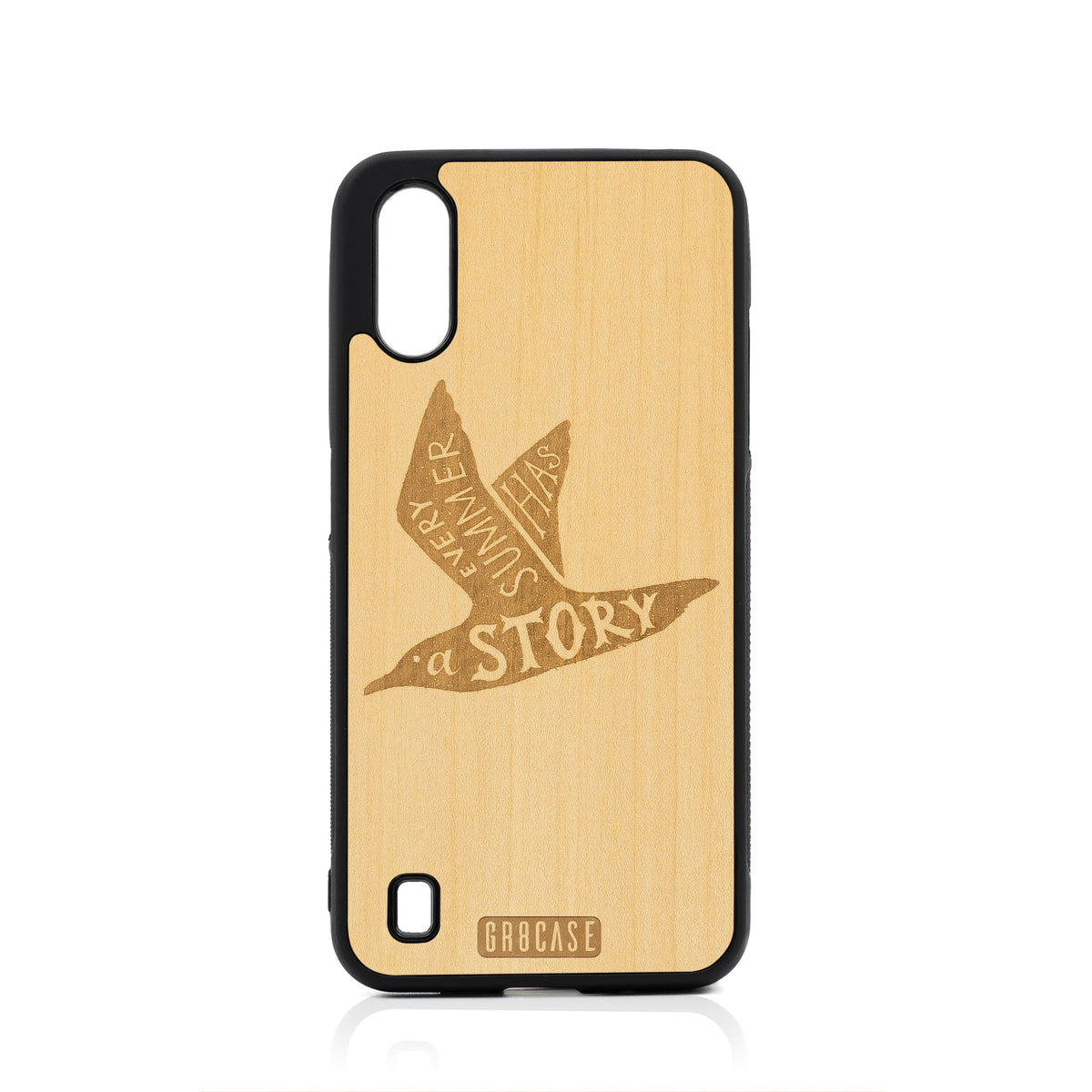 Every Summer Has A Story (Seagull) Design Wood Case For Samsung Galaxy A01